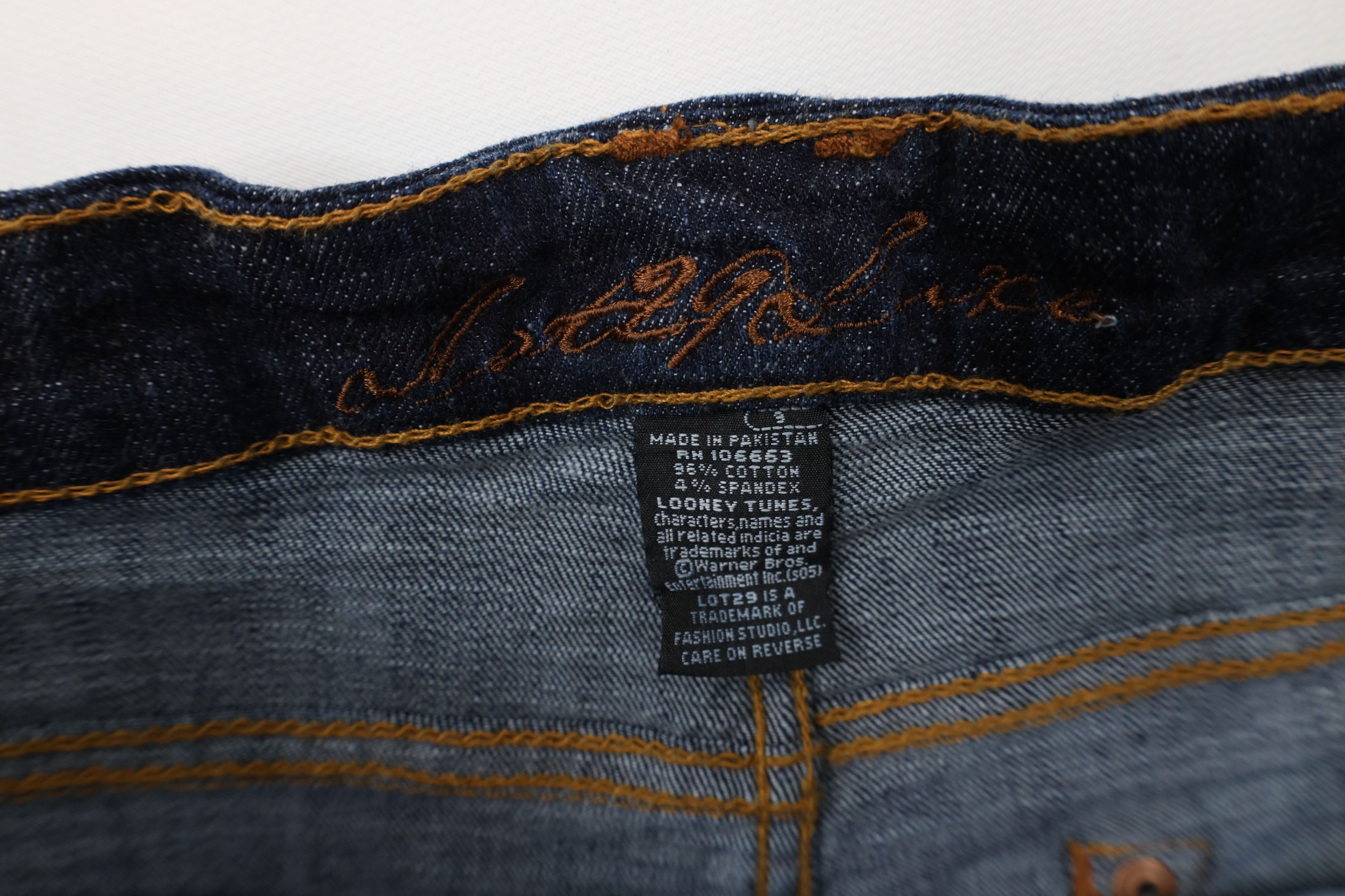 Vintage Deadstock Vintage Y2K Lot 29 Flared Wide Leg Jeans Size 30" / US 8 / IT 44 - 9 Thumbnail