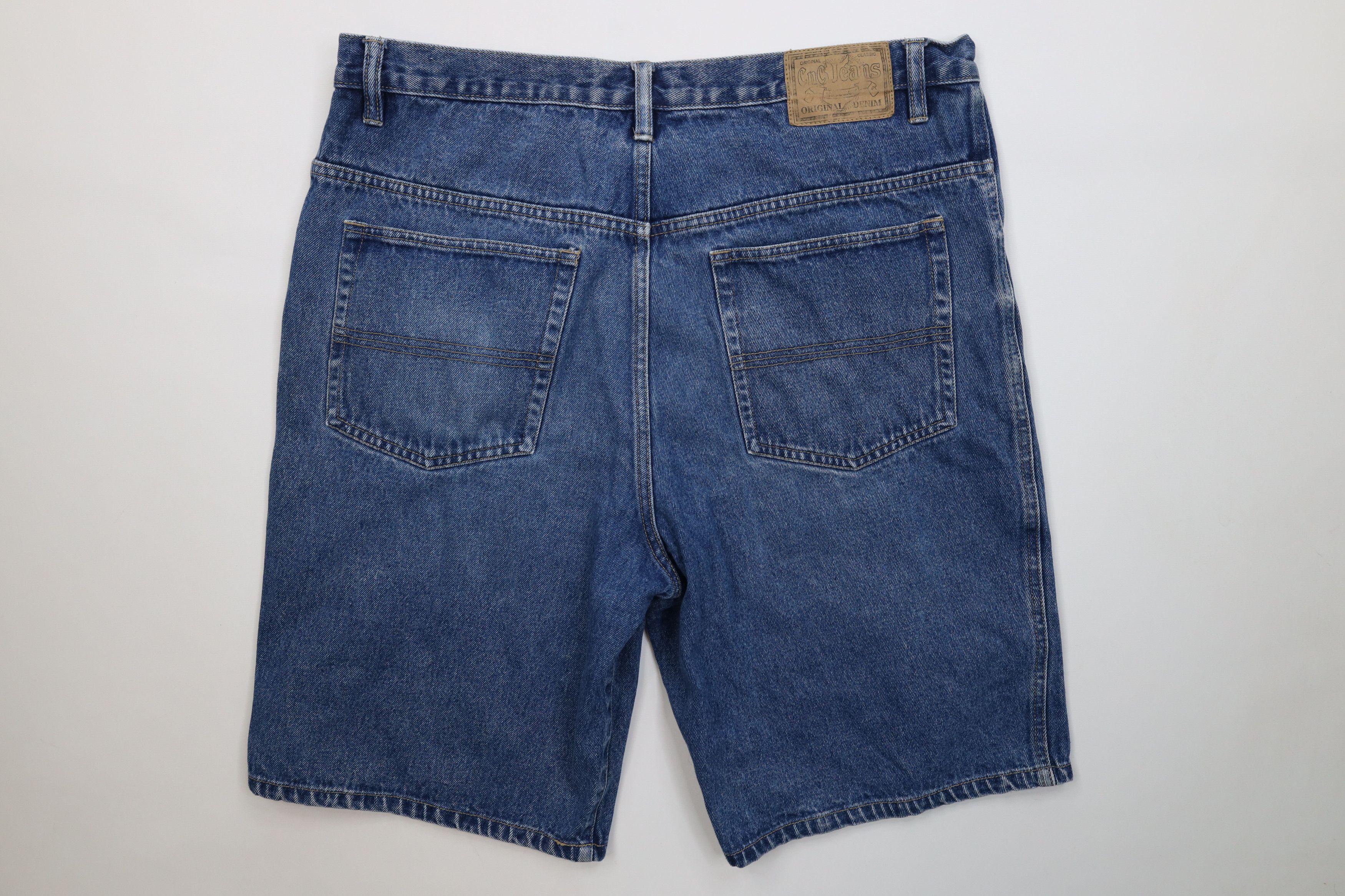Vintage Vintage 90s Y2K Streetwear Fit Denim Jean Shorts Jorts Blue Size US 38 / EU 54 - 9 Thumbnail