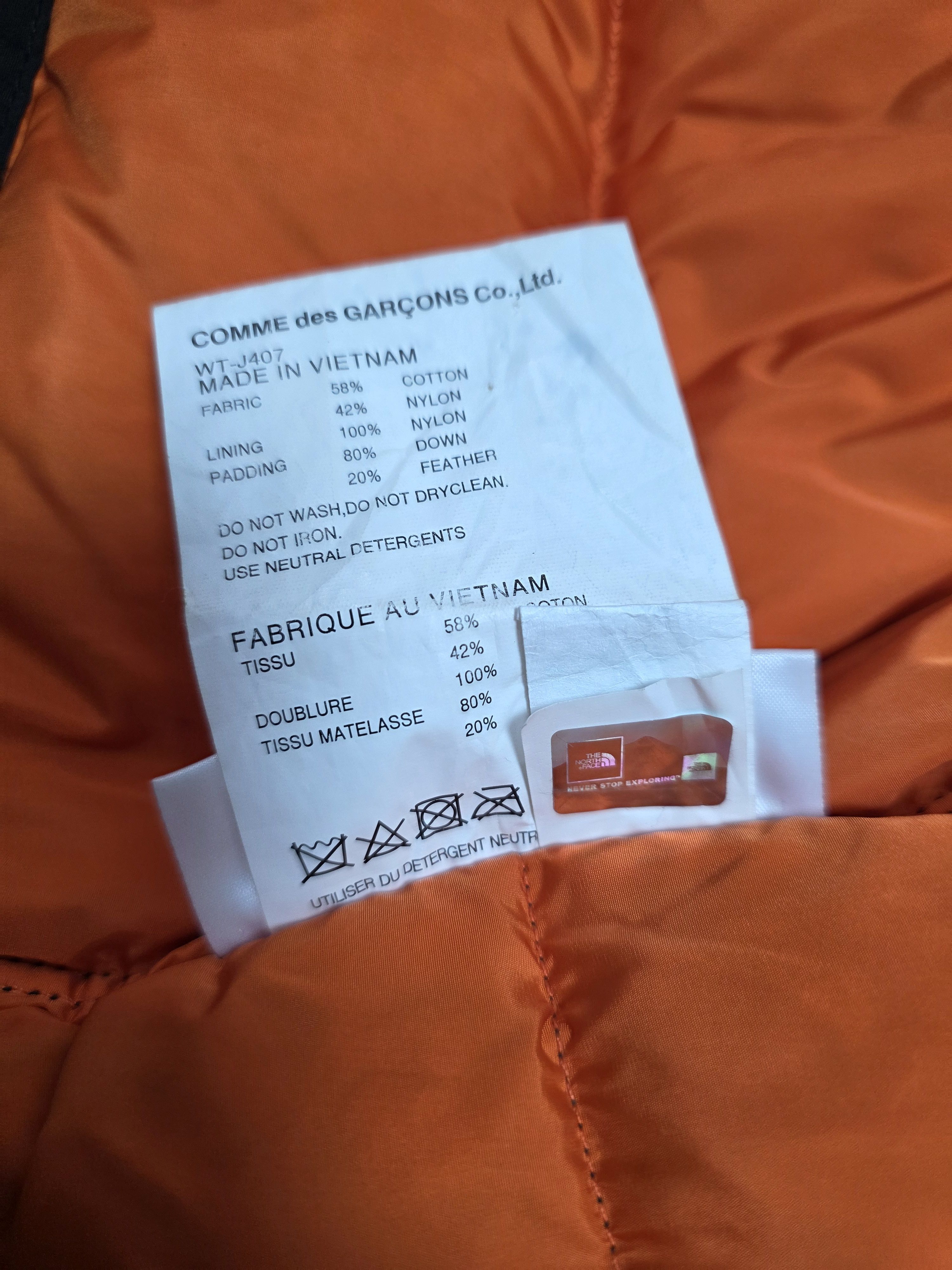 Junya Watanabe × The North Face The North Face x Junya Watanabe Nuptse Puffer jacket Size US M / EU 48-50 / 2 - 11 Thumbnail