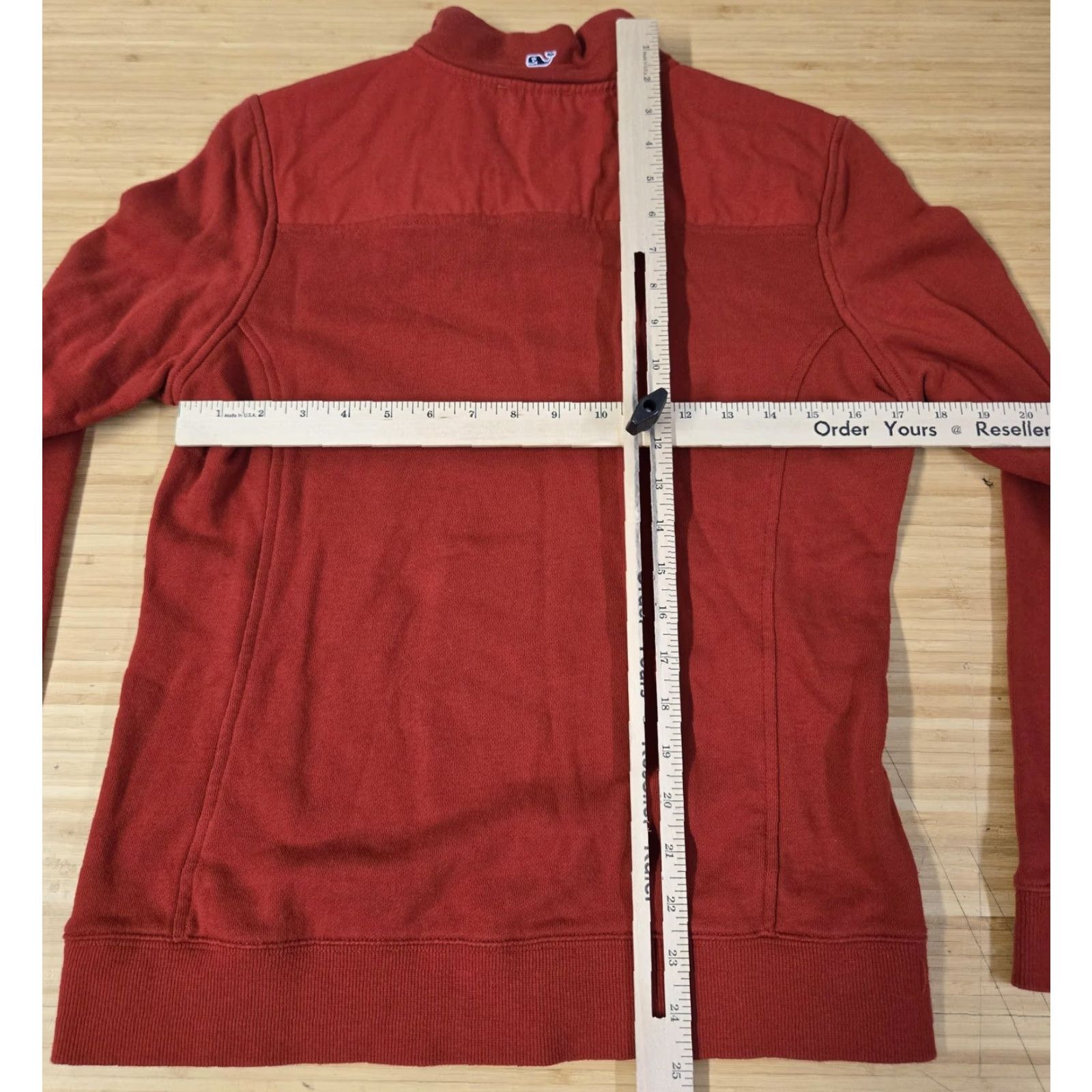 Vineyard Vines Vineyard Vines Shep Shirt Womens S Red Quarter Zip Pullover Sweatshirt Mock Neck 1/4 Zip Preppy Whale Snug Ribbed Cuffs Size S / US 4 / IT 40 - 6 Thumbnail