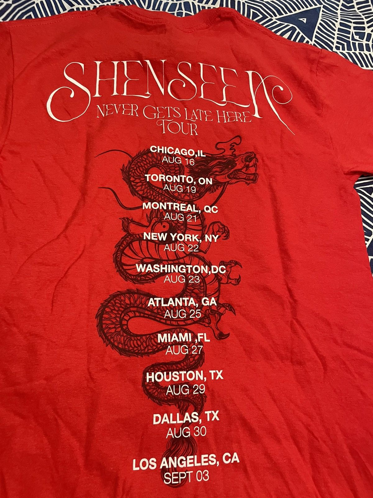 Band Tees SHENSEEA TOUR SHIRT Size US S / EU 44-46 / 1 - 5 Thumbnail