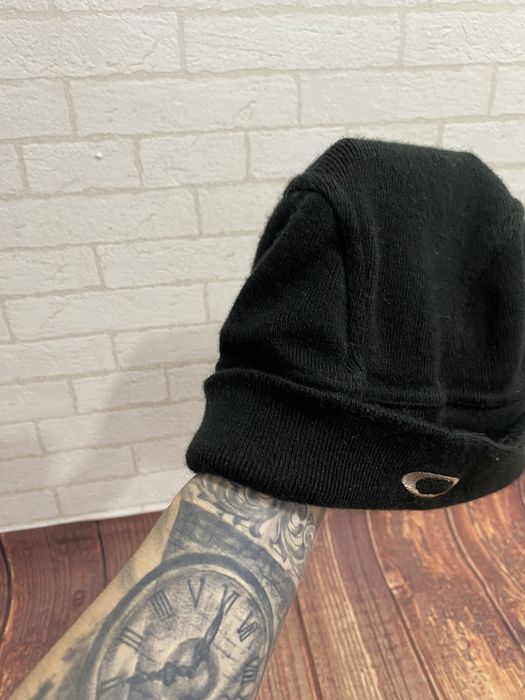 Oakley Vintage Oakley Black Beanie Hat Big Spellout Logo Y2K | Grailed