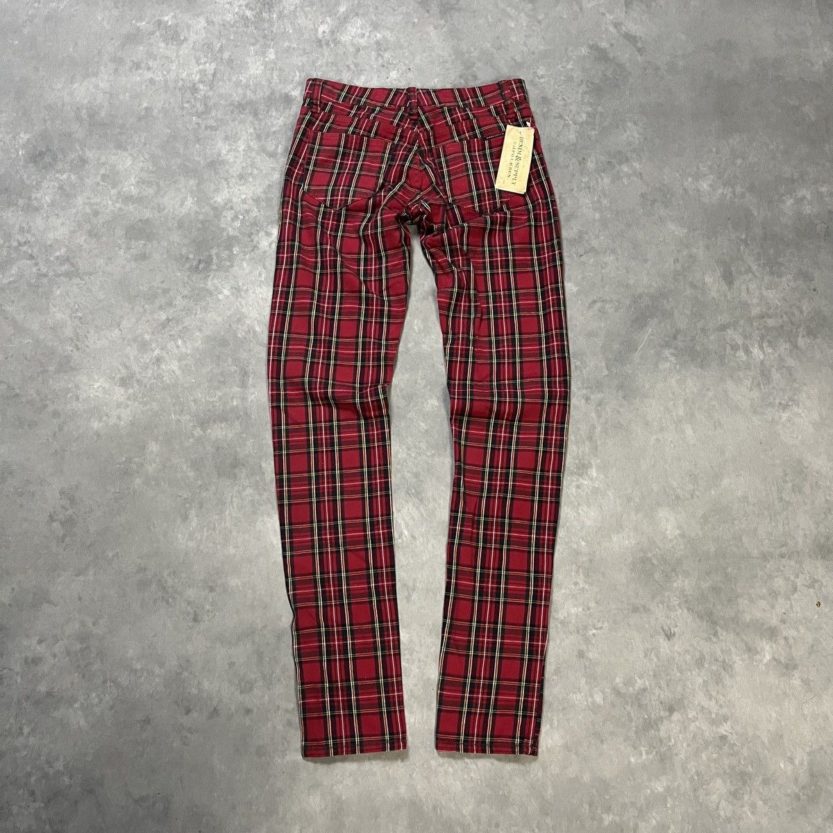 Denim & Supply Ralph Lauren Denim & Supply Ralph Lauren Red Tartan Slim Fit Punk Pants Size US 26 / EU 42 - 9 Thumbnail