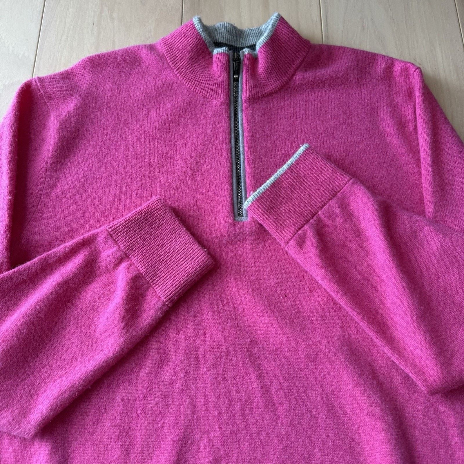 Other Copied - Greyson 1/4 Zip Pullover Pink Wool Golf Sportswear Size US M / EU 48-50 / 2 - 4 Thumbnail