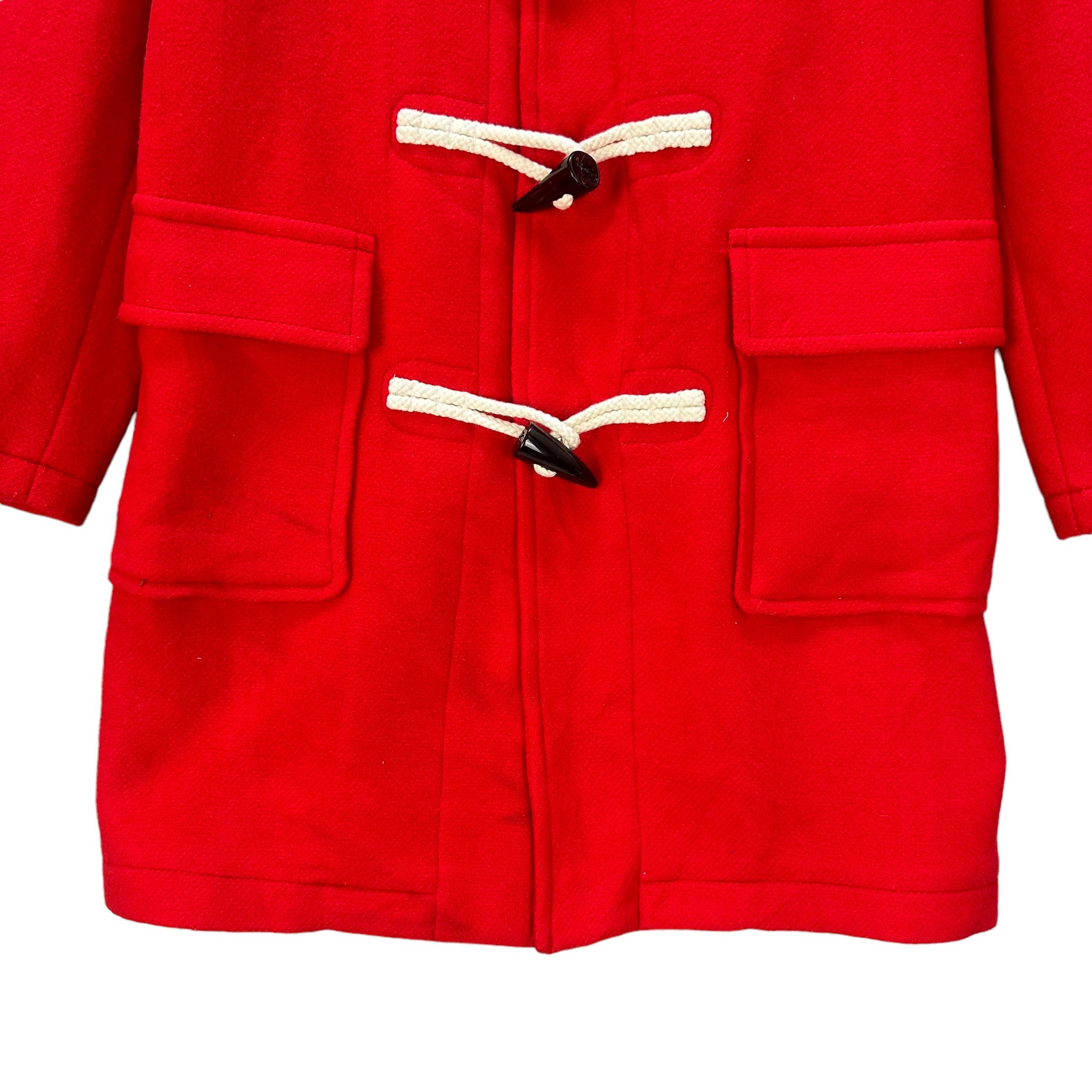 JW Anderson × Uniqlo JW ANDERSON WOOL DUFFLE COAT IN SUPER RED #9024-49 Size US S / EU 44-46 / 1 - 3 Thumbnail