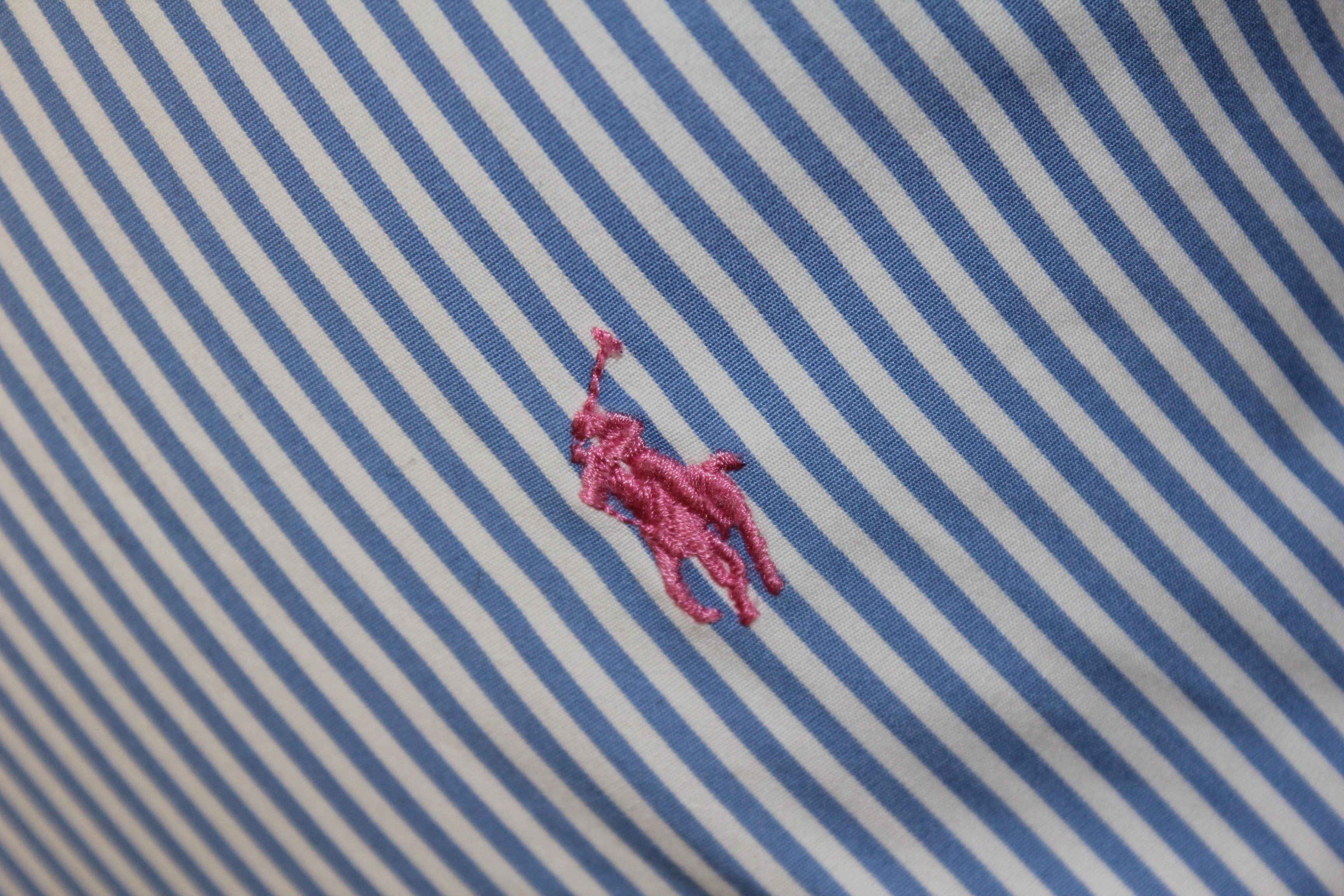 Polo Ralph Lauren RALPH LAUREN Long Sleeve Purple Striped Shirt Size US L / EU 52-54 / 3 - 1 Thumbnail