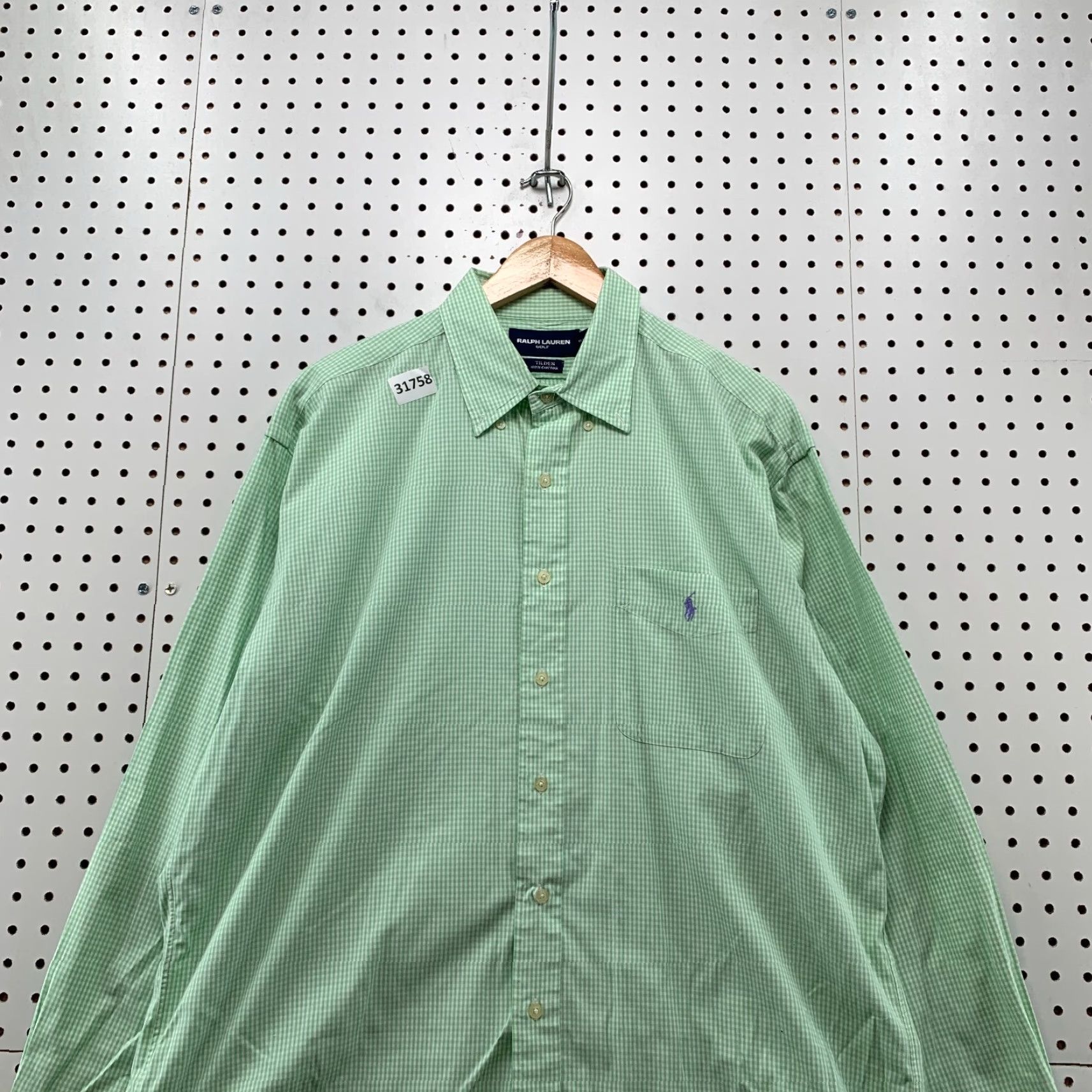 Ralph Lauren Ralph Lauren Golf Button Down Pocket Shirt Mens L Tilden Mint Green 26x33.5 Size US L / EU 52-54 / 3 - 2 Thumbnail