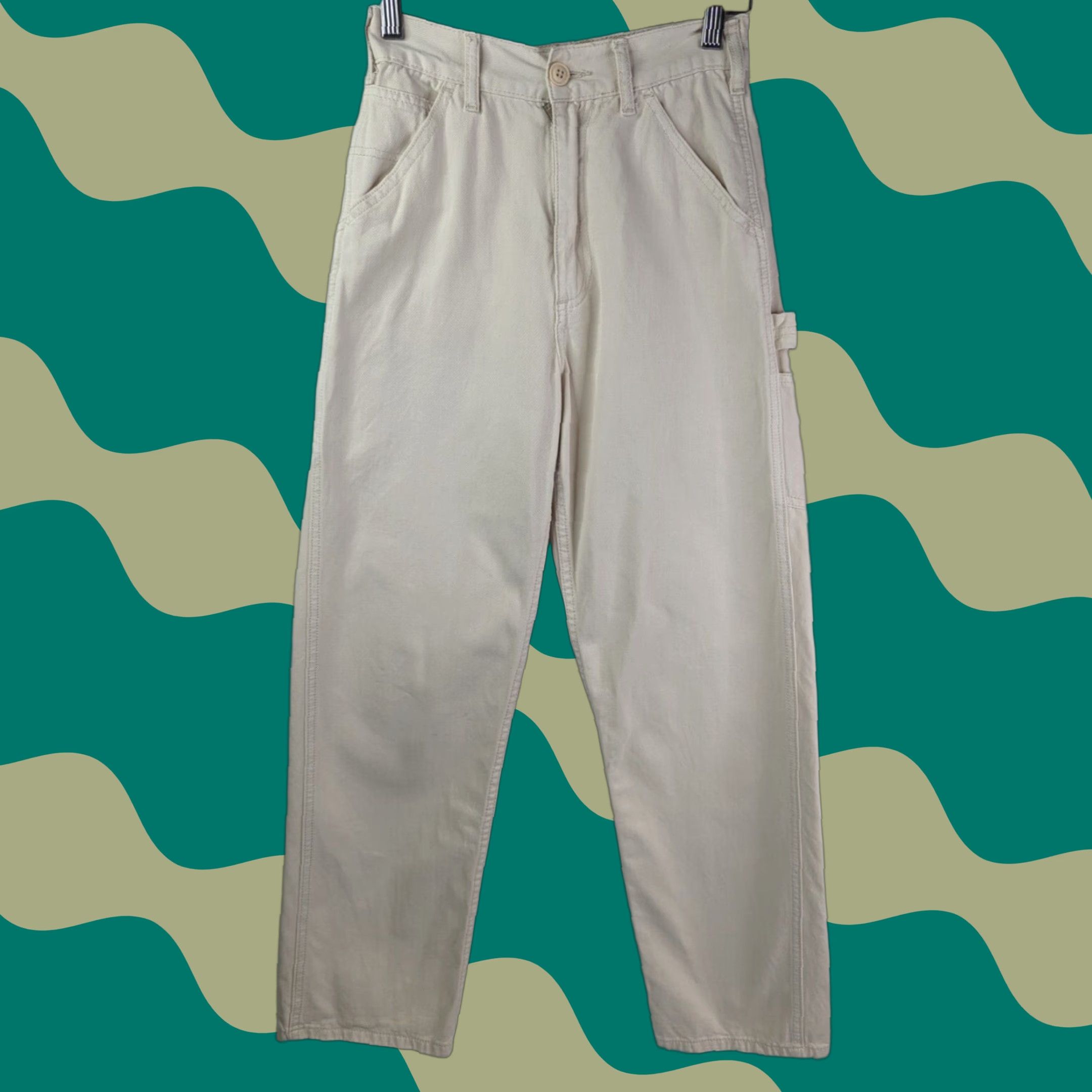 Vintage VINTAGE J. Galt Beige Carpenter Pants Womens Size Small John Galt Size 28" / US 6 / IT 42 - 1 Thumbnail