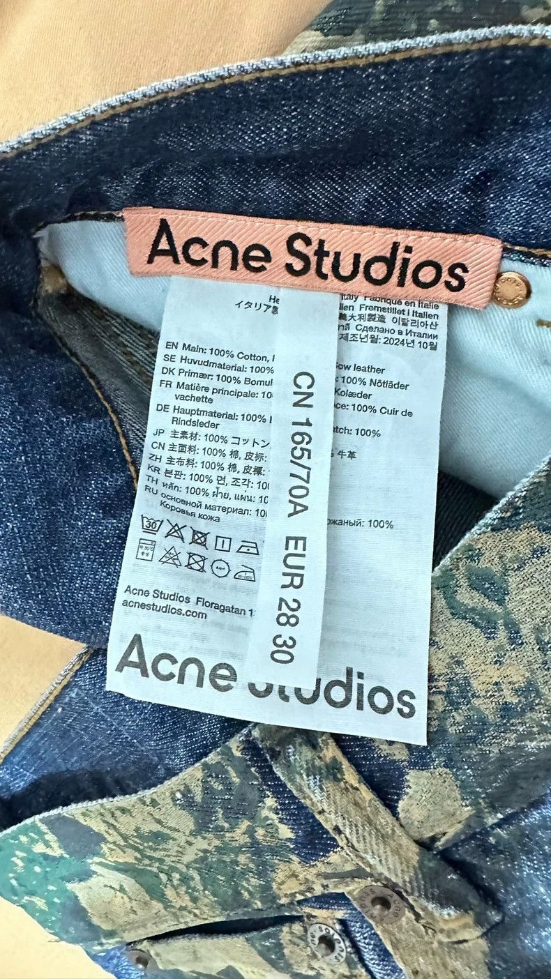 Acne Studios acne studiosVintage printed wide-leg jeans 2503-Nextarrow Size US 28 / EU 44 - 3 Thumbnail