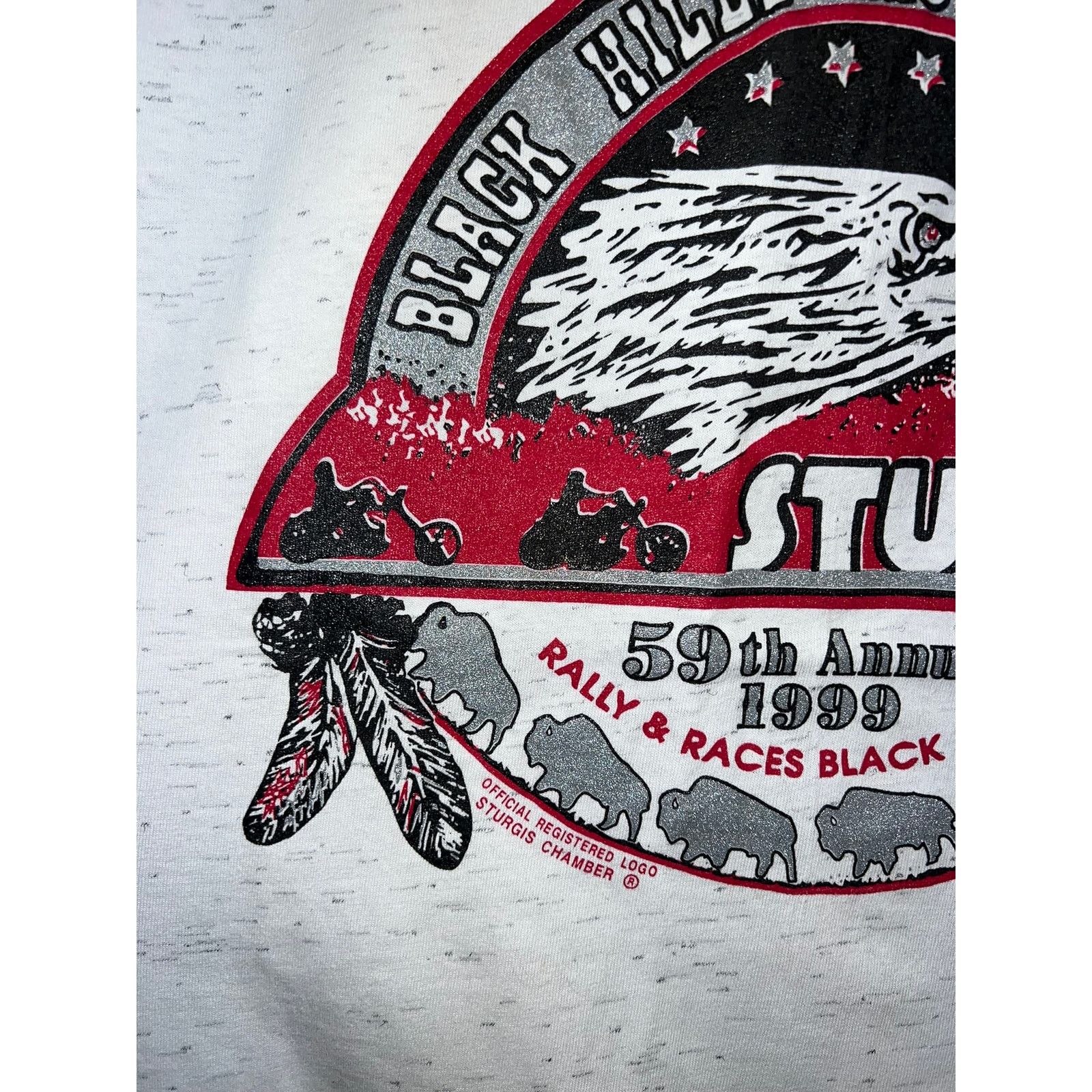 Vintage Vintage Sturgis 1999 Shirt 59th Black Hills Biker Tee 90s Size US XXL / EU 58 / 5 - 3 Thumbnail