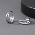 Designer × Jewelry silver vintage round earrings （1pairs） Size ONE SIZE - 3 Thumbnail