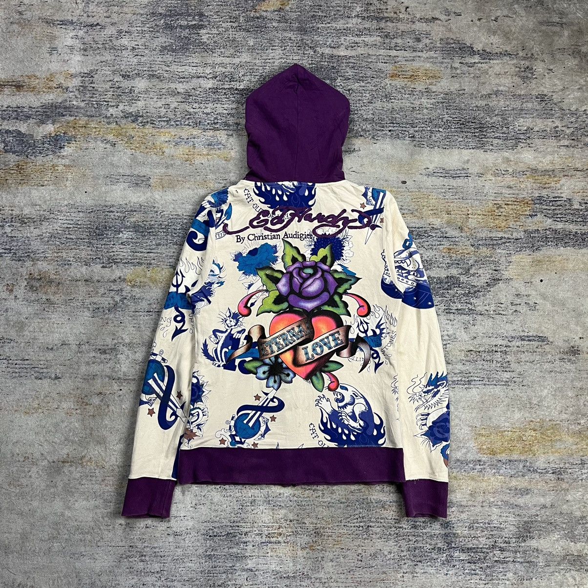 Ed Hardy Y2k Ed Hardy by Christian Audigier all over print zip hoodie Size US S / EU 44-46 / 1 - 2 Thumbnail