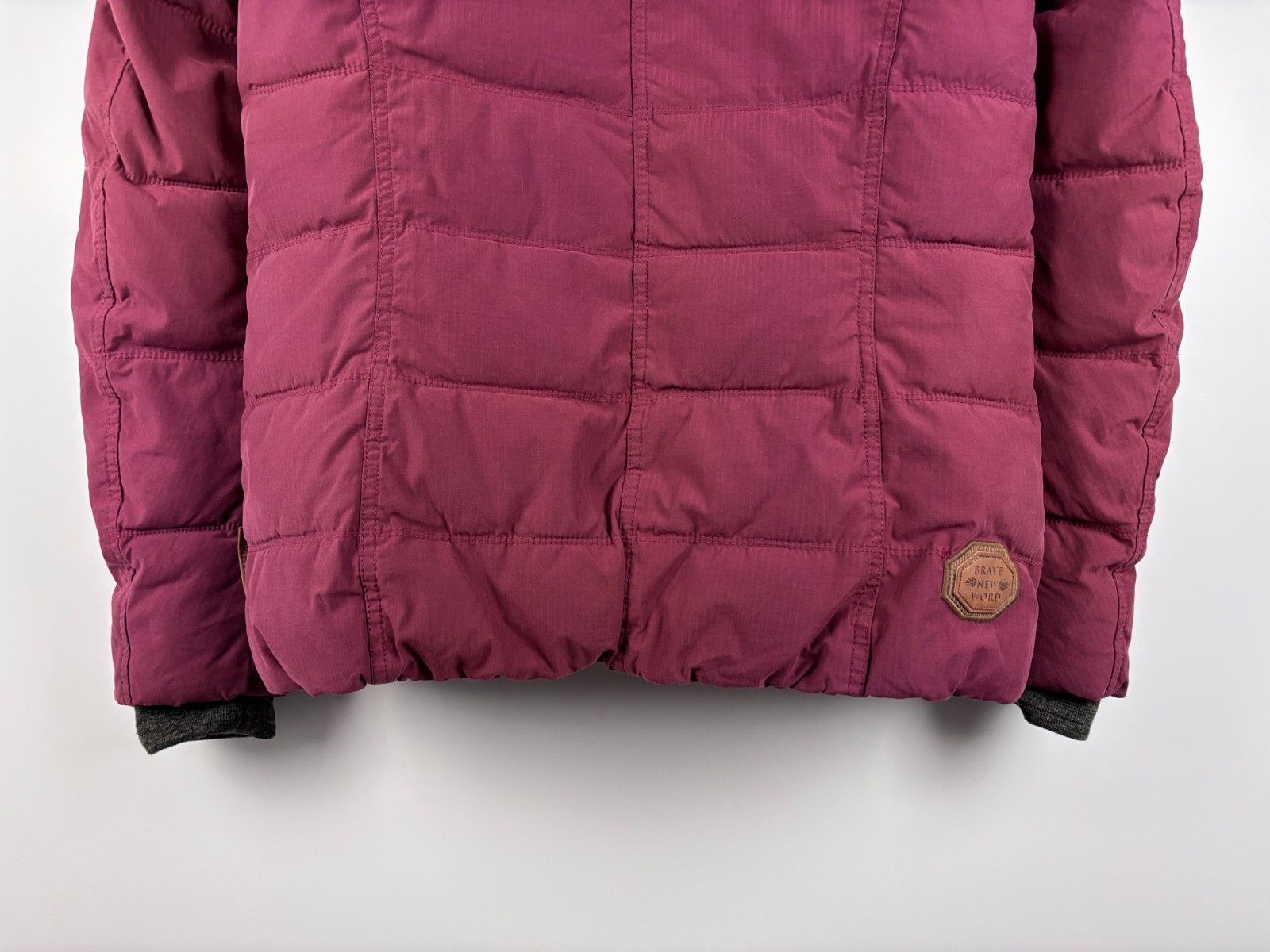 Naketano Womens Naketano Full Zip Warm Hooded Jacket Burgundy Size L Size L / US 10 / IT 46 - 7 Thumbnail