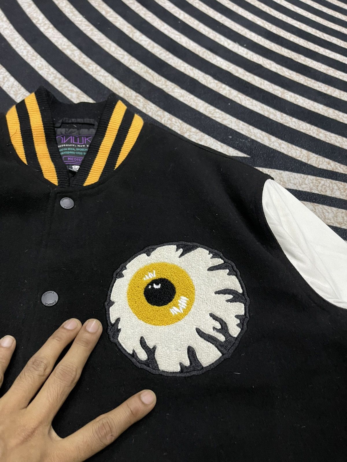 Mishka 2000s MISHKA 10th EDITION VARSITY RARE DESIGN Size US M / EU 48-50 / 2 - 7 Thumbnail