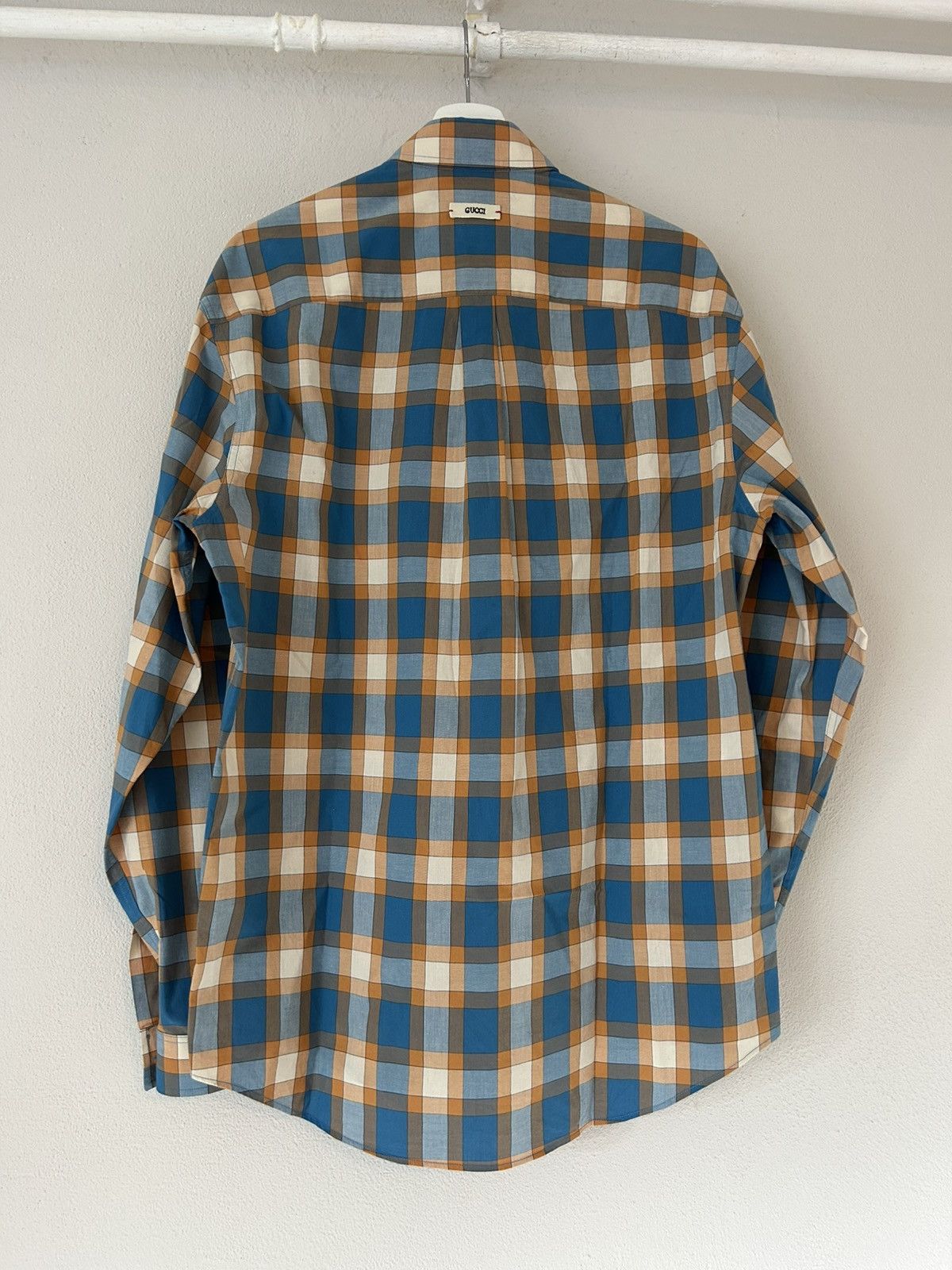 Gucci Gucci Plaid Shirt with Beaded Insect Embroidery Size US S / EU 44-46 / 1 - 2 Thumbnail