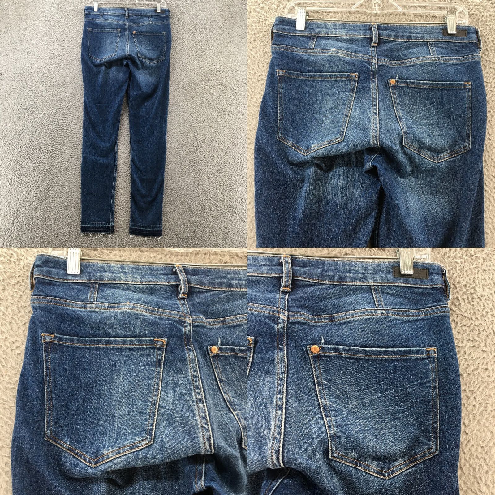 H&M H&M Skinny Jeans Womens 30 Blue Denim Mid Rise Dark Wash Zip Fly Jeans Womens Regular XS? Size 30" / US 8 / IT 44 - 9 Thumbnail