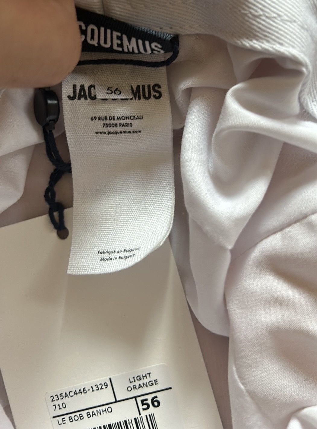 Jacquemus JACQUEMUS Banho embroidered cotton-terry bucket hat Size ONE SIZE - 6 Thumbnail