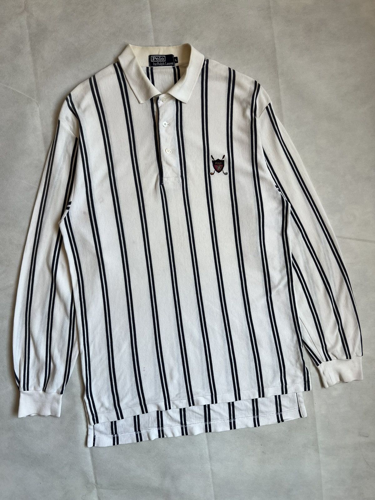 Polo Ralph Lauren × RLX Ralph Lauren Polo Ralph Lauren Golf Vertical Stripe Size US L / EU 52-54 / 3 - 2 Thumbnail