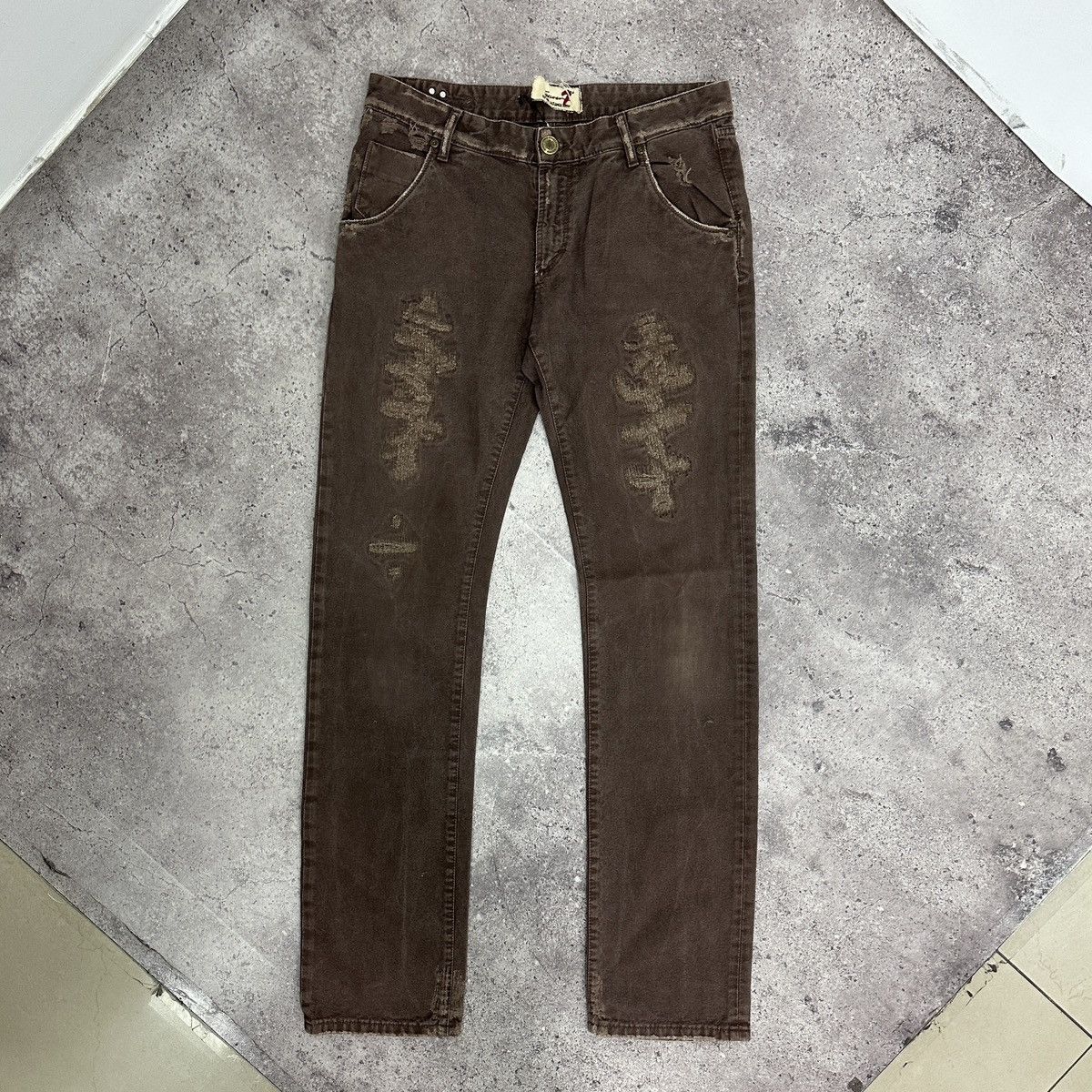 Vintage Vintage 90s Seven 7 Distressed Los Angeles jeans Kurt y2k og Size US 32 / EU 48 - 1 Thumbnail