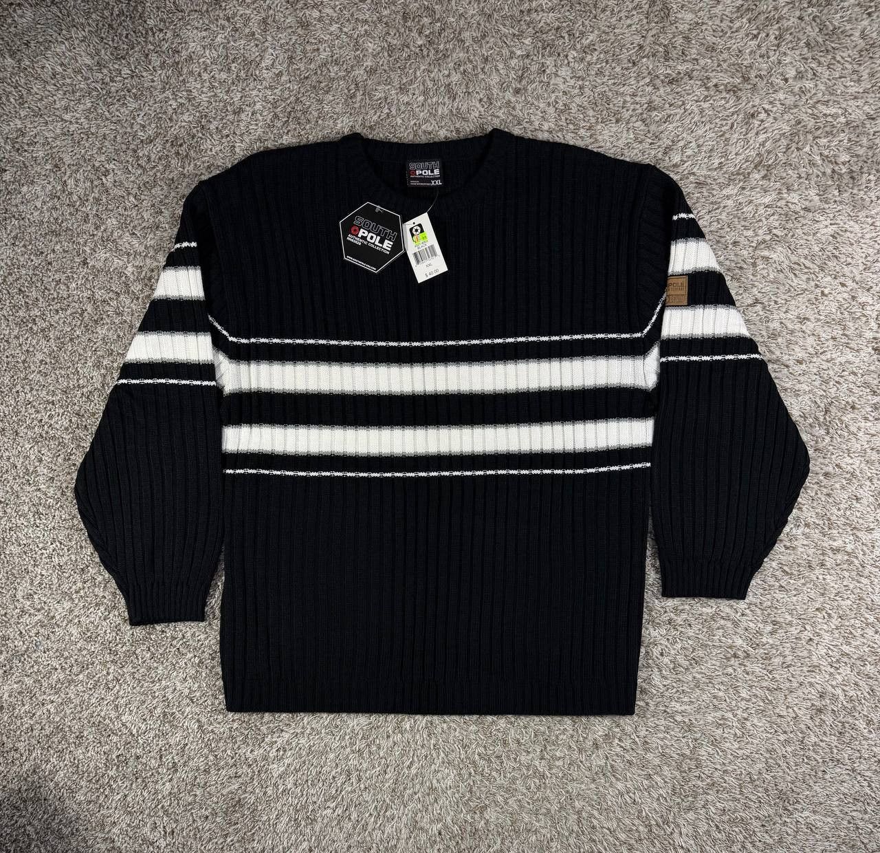 Southpole Southpole Y2K Streetwear Striped Knit Sweater Hip Hop Size US XXL / EU 58 / 5 - 1 Thumbnail