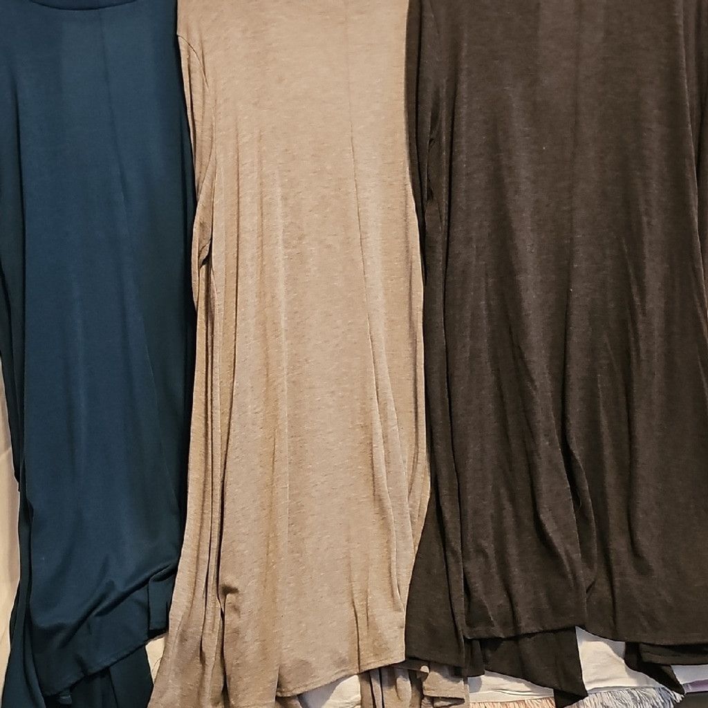 NO ID Women's Open Front Duster Cardigans Size 3XL / US 20-22 - 3 Thumbnail