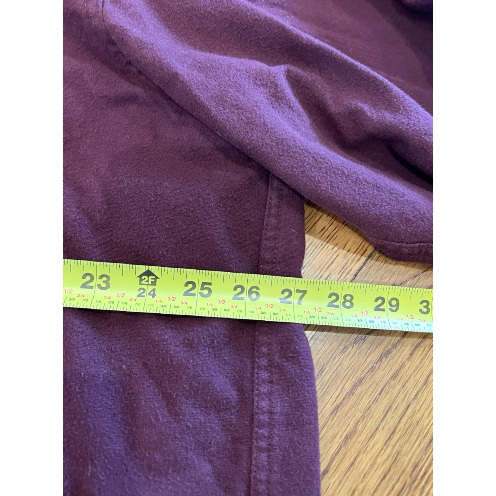 Vintage LL Bean Chamois Cloth Shirt Mens 2XLT Maroon Flannel Long Sleeve Button-Up Regular Fit USA Theme Casual Workwear Weatherproof Size US XXL / EU 58 / 5 - 6 Thumbnail