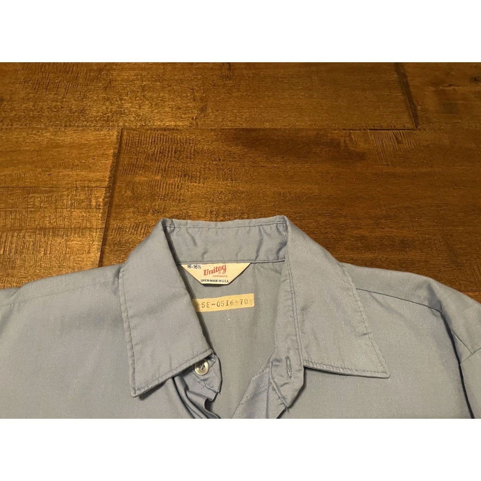 Vintage VINTAGE Beechcraft Aviation Phillips 66 Mechanic Uniform Shirt Mens Blue 16-16.5 L Men Size US L / EU 52-54 / 3 - 3 Thumbnail