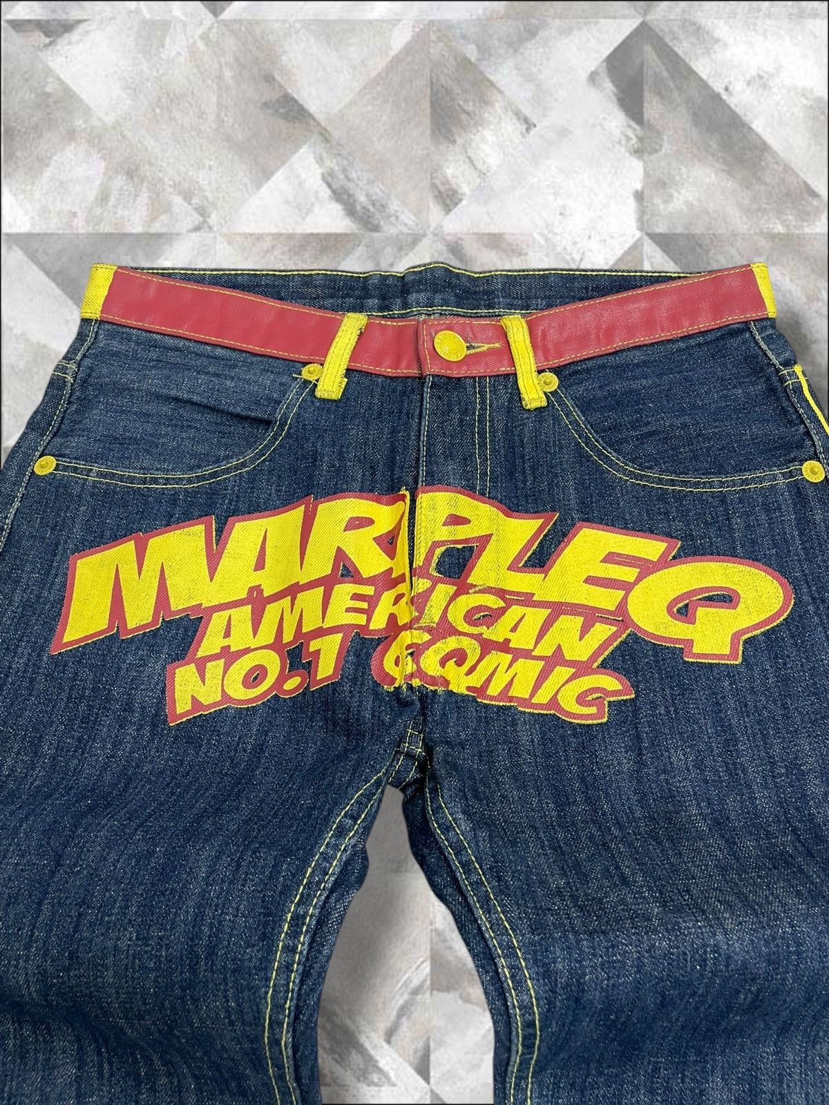 Hysteric Glamour Vintage 1990s Japan Designer Marpleq American Art Daicock Size US 30 / EU 46 - 5 Thumbnail