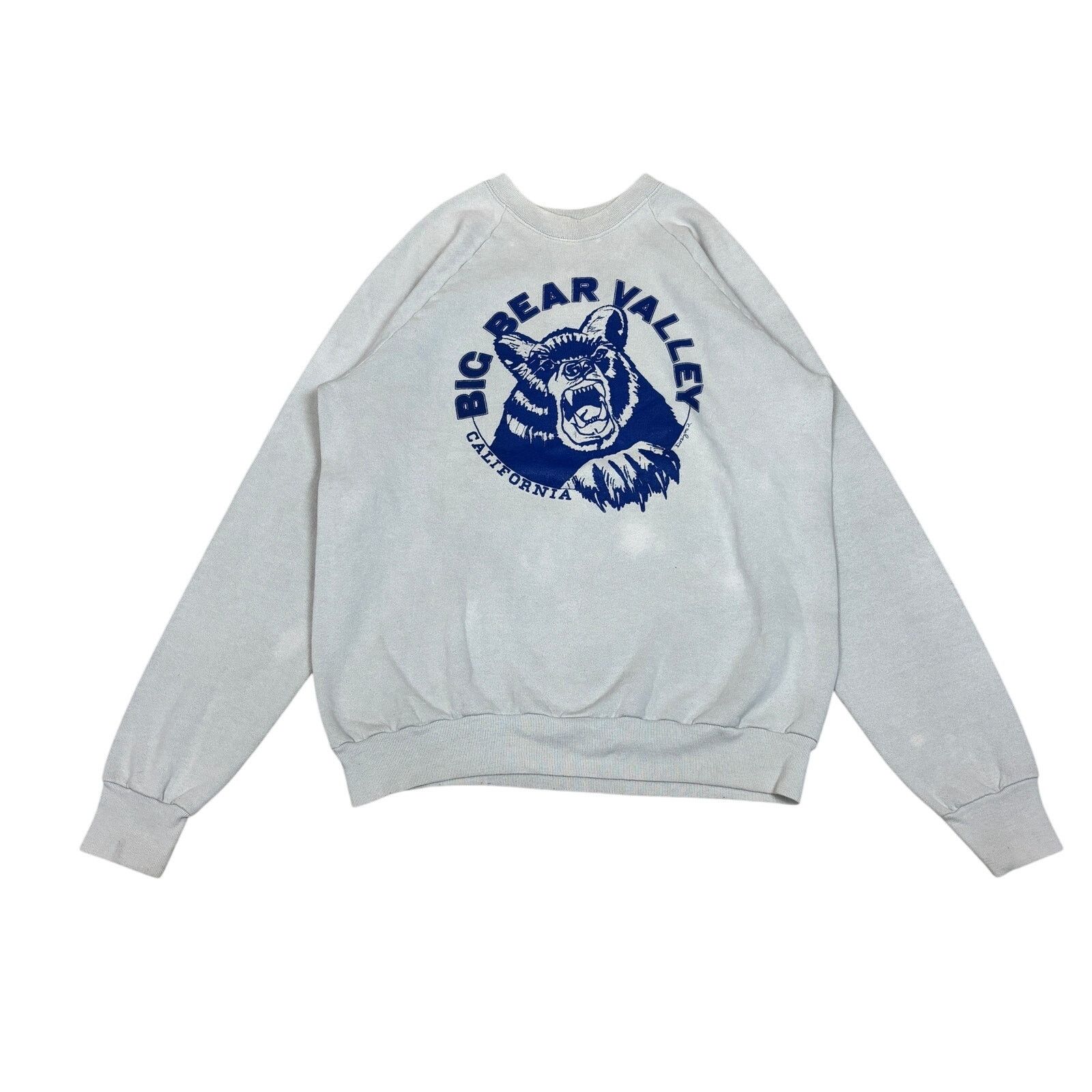 Vintage Vintage Big Bear Valley Raglan Crew Sweatshirt Pullover Lg Size US L / EU 52-54 / 3 - 1 Thumbnail
