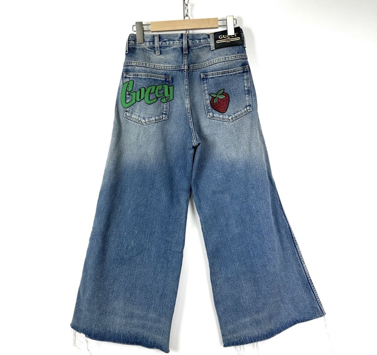 Gucci GUCCI Wide-Leg Jeans K12 Size 25" / US 0 / IT 36 - 2 Thumbnail