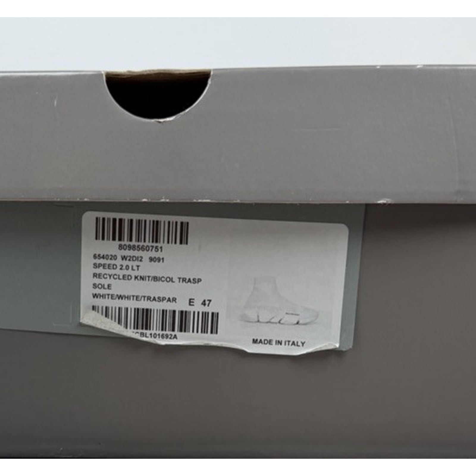Balenciaga Size 47EU/14US - Balenciaga Speed 2.0 Triple White NEW Size US 14 / EU 47 - 10 Thumbnail