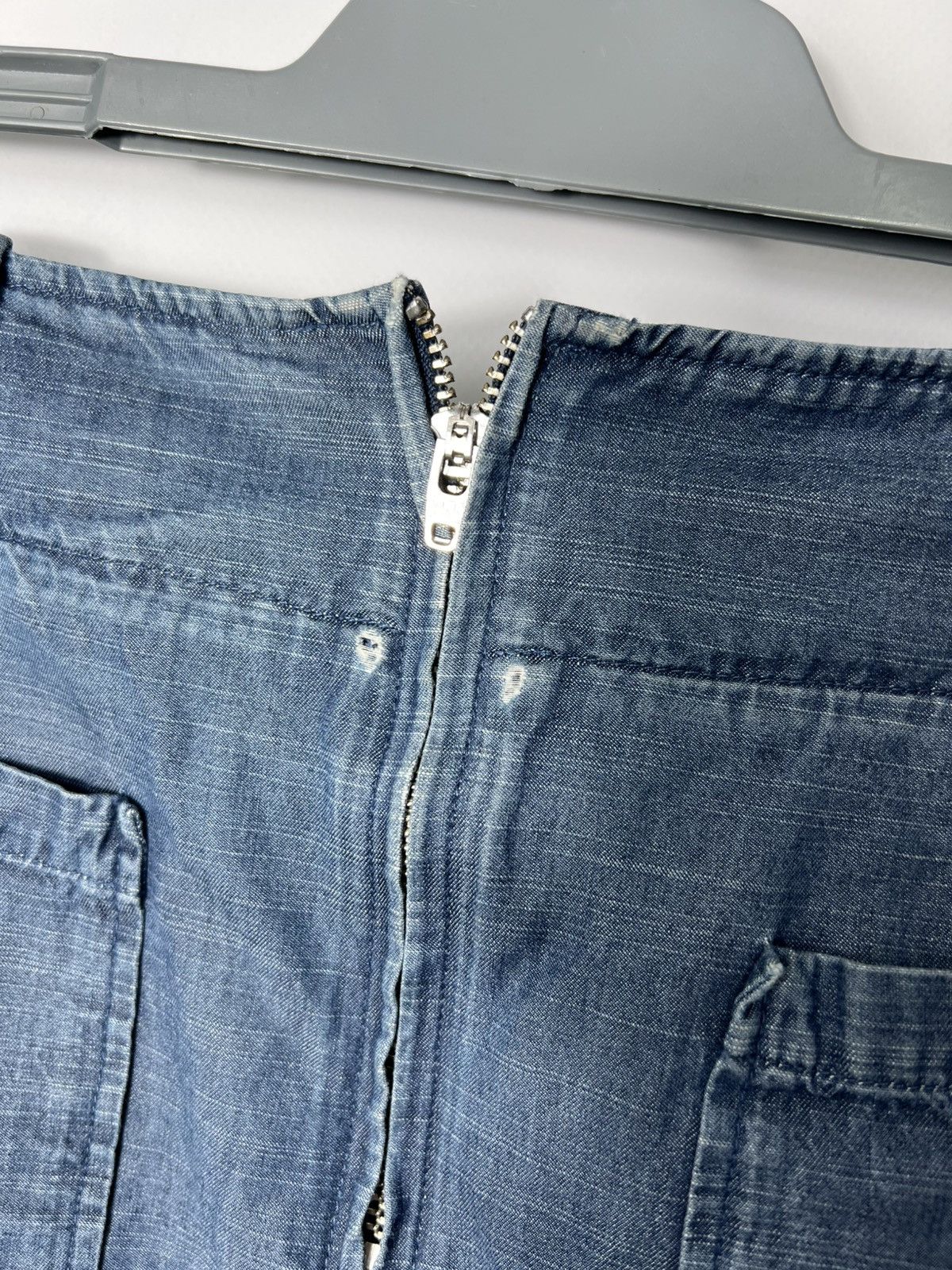 A.P.C. Vintage avant garde streetwear y2k sk8 A.P.C. Denim Skirt Size 27" / US 4 / IT 40 - 9 Thumbnail