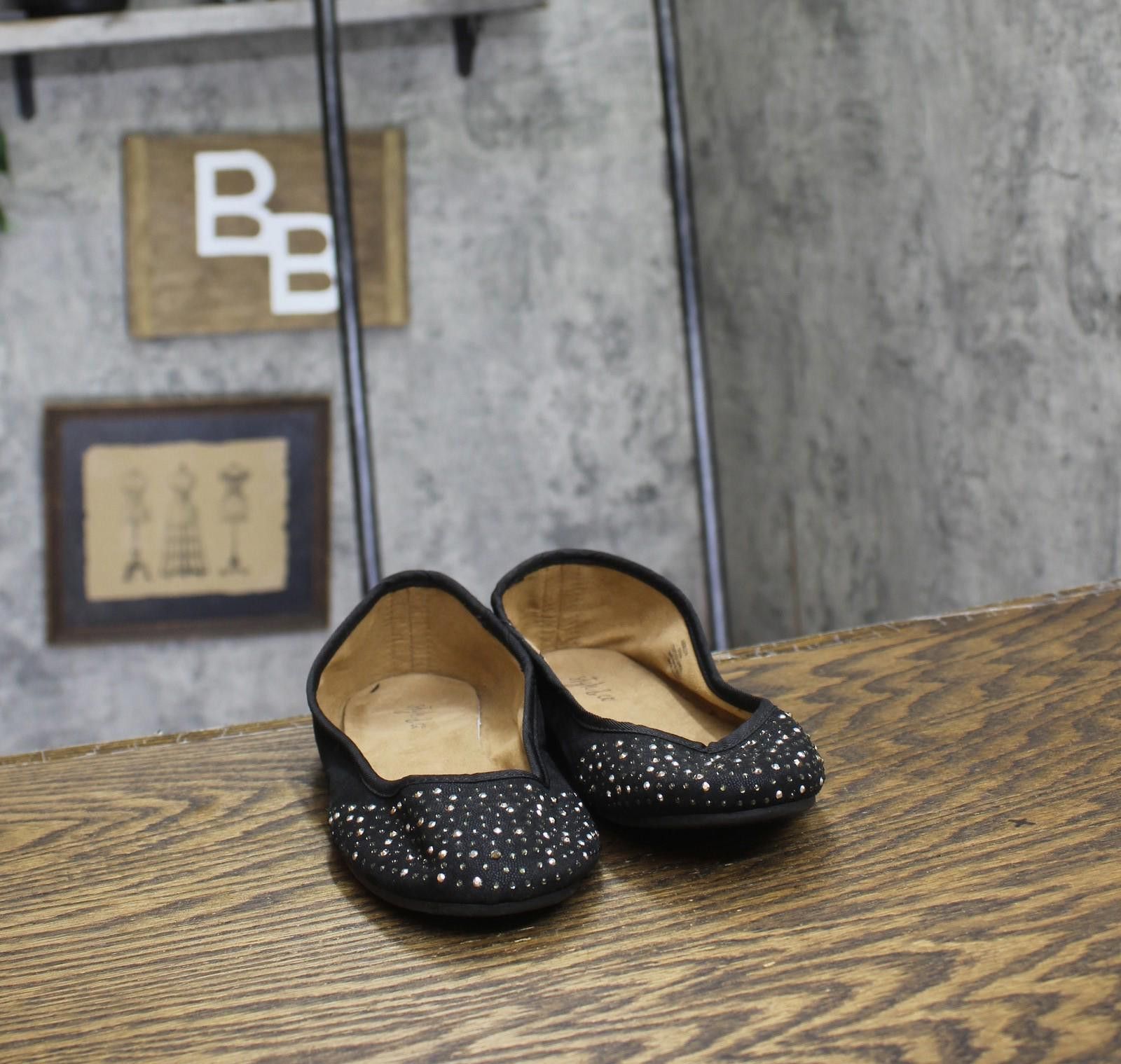 Style & Co Style And Co. Angelyn Rhinestone Flats 88527671 Black 5.5m Size US 5.5 / IT 35.5 - 3 Thumbnail