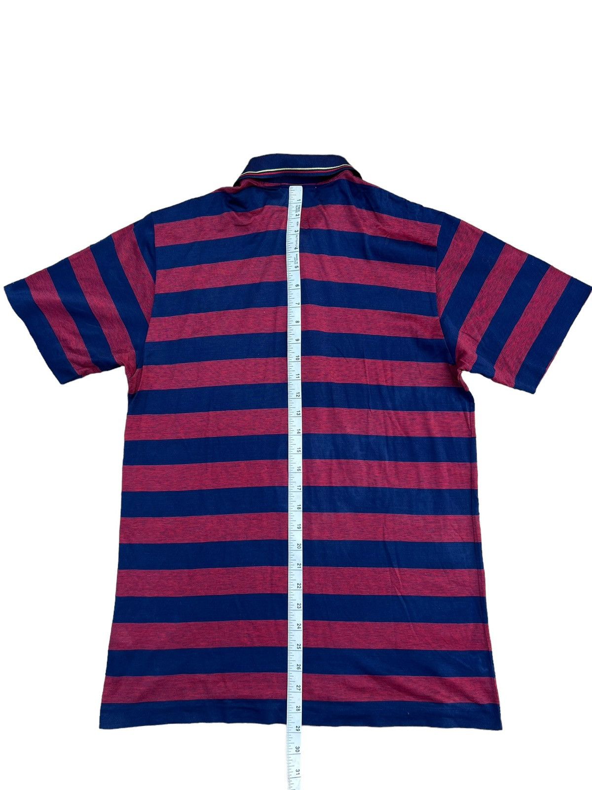 Celine Vintage Celine Paris Made in Italy Border Striped Polo Shirt Size US S / EU 44-46 / 1 - 9 Thumbnail