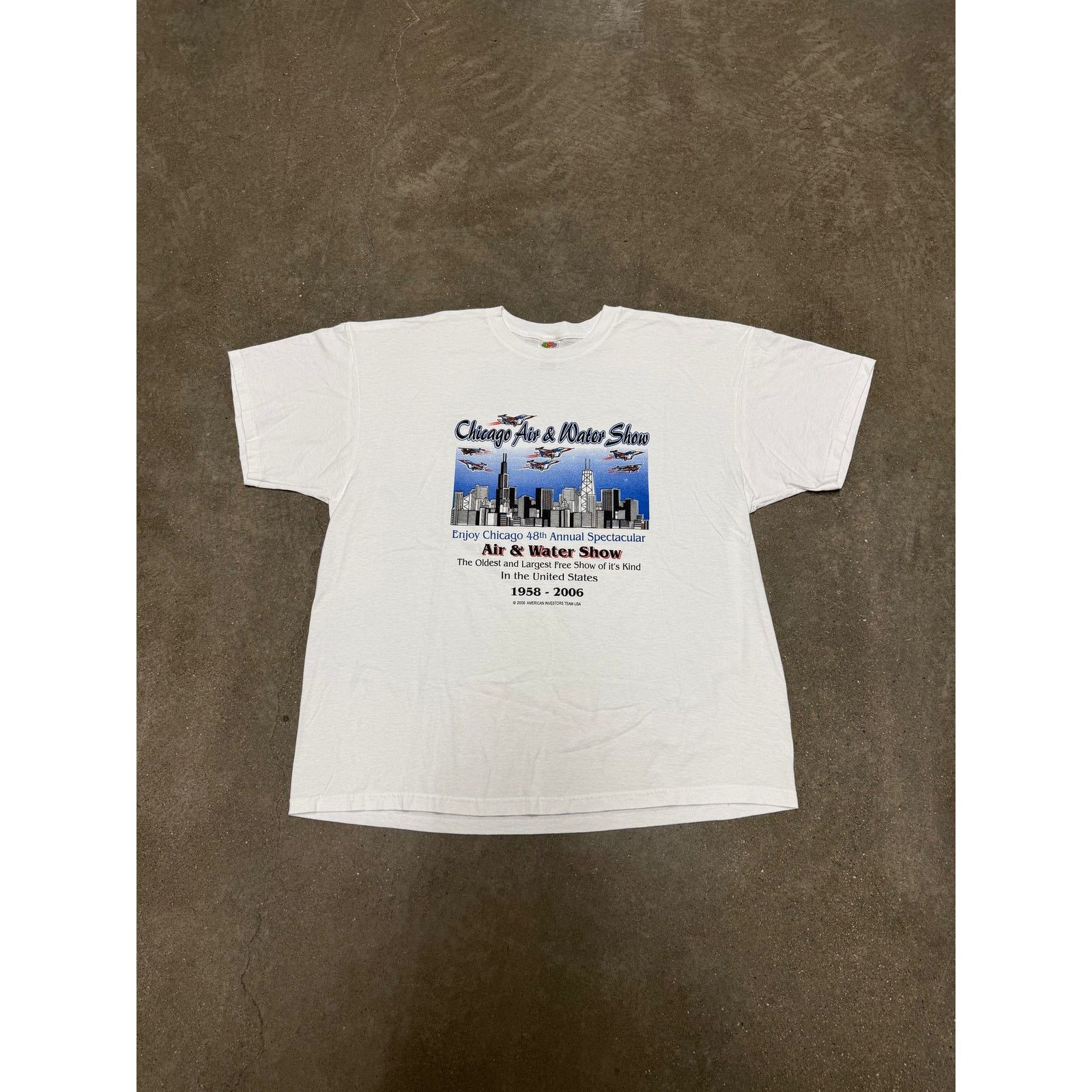 Vintage Vintage 2006 Chicago Air Show Y2K T-Shirt Size US XXL / EU 58 / 5 - 1 Thumbnail