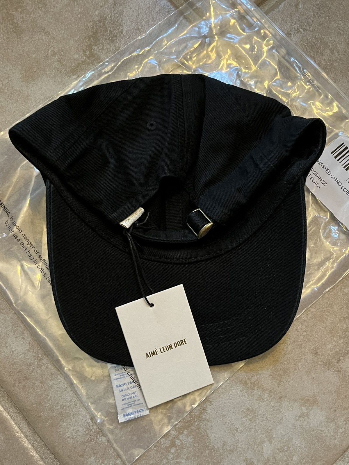 Aime Leon Dore WASHED CHINO SCRIPT HAT Size ONE SIZE - 2 Thumbnail