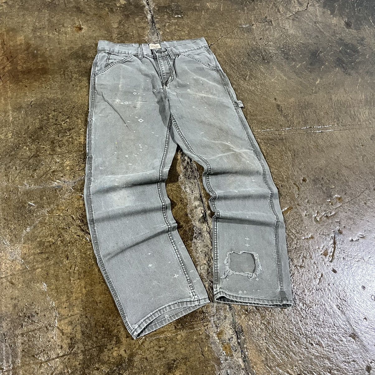 Carhartt × Vintage Crazy Carhartt Style Faded Carpenter Pants Workwear Skater Size US 34 / EU 50 - 8 Thumbnail
