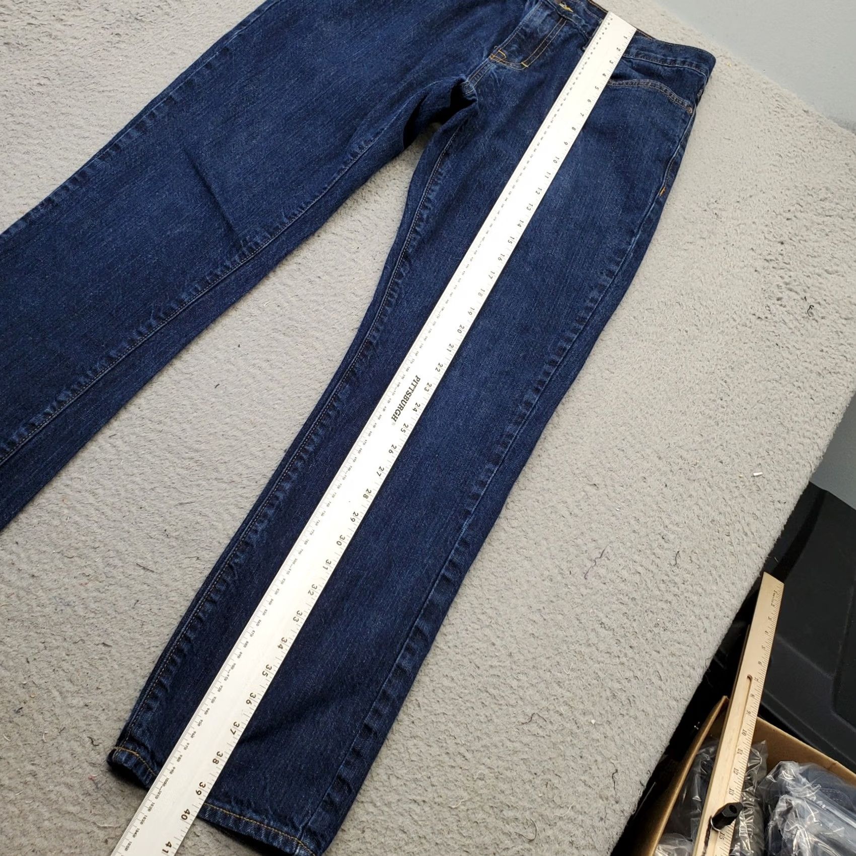 Old Navy Old Navy Mens Jeans Navy Denim 34x32 Western Straight Leg 5-Pocket Outdoor Vintage: No Size US 34 / EU 50 - 4 Thumbnail