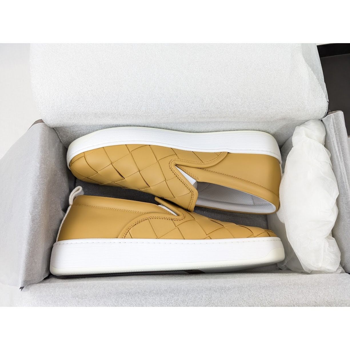 Bottega Veneta o1rshd1 Sneakers Pelle Intrecciato Bolt Calf in Buttersc Size US 11 / EU 44 - 21 Thumbnail