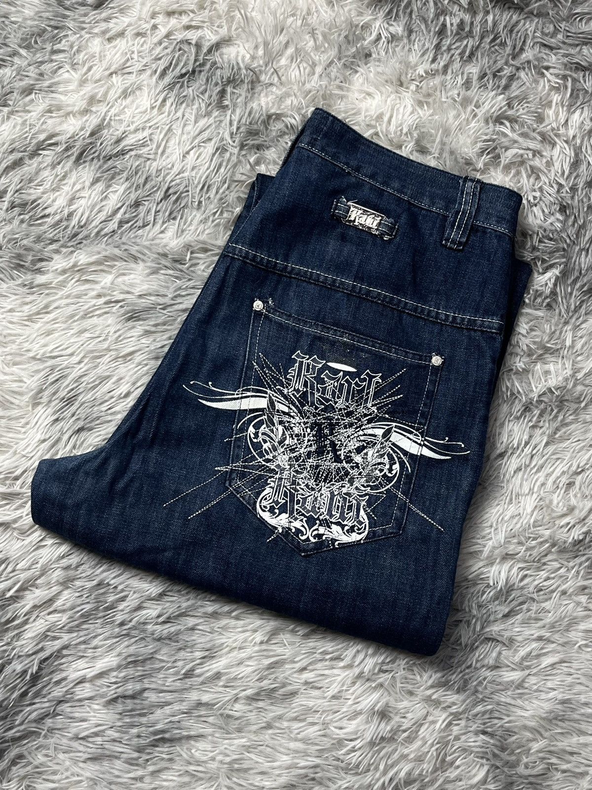 Karl Kani Vintage Karl kani jeans big logo Size US 36 / EU 52 - 1 Thumbnail