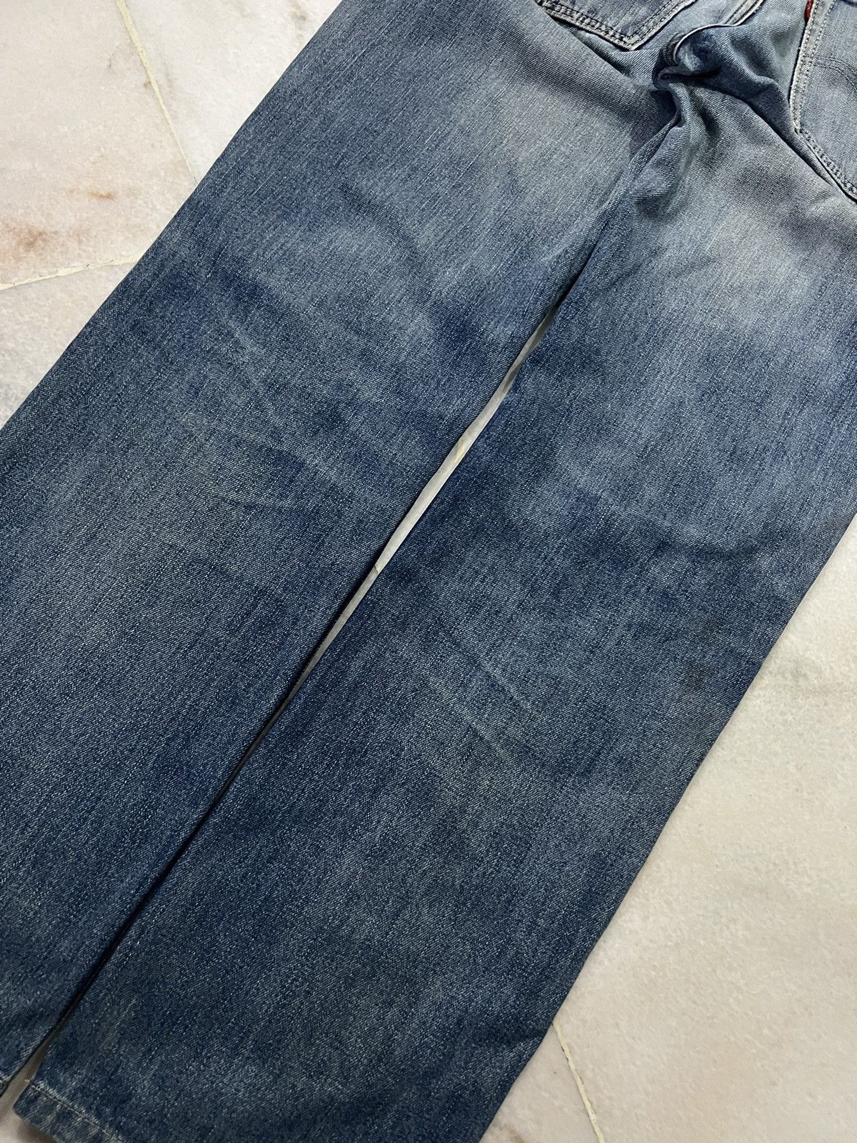 Levi's Vintage Levis 502 Faded Blue Distress Jeans Size US 31 - 10 Thumbnail