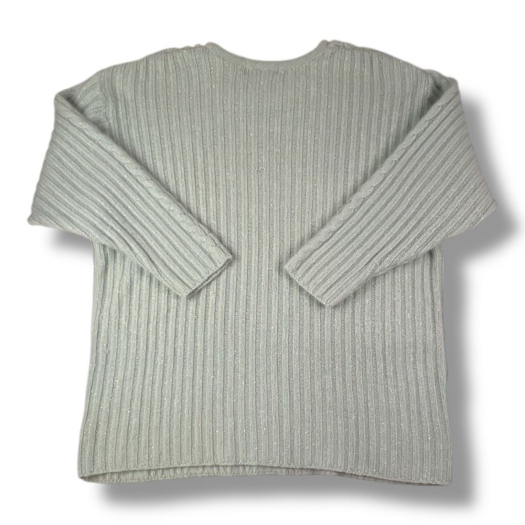 Other Designs by Lane Bryant Metallic Rabbit Hair Lambswool Green Size 3XL / US 20-22 - 4 Thumbnail