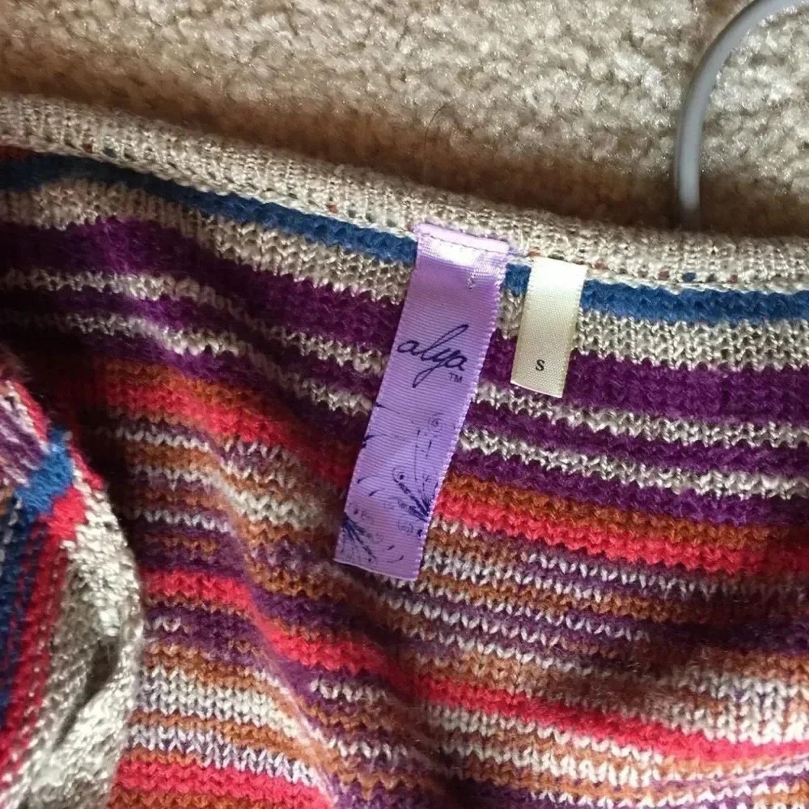 Other ALYA striped open waterfall boho cardigan size small Size S / US 4 / IT 40 - 4 Thumbnail