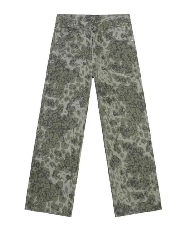 Jean Vintage washed camouflage leopard print baggy jeans Size US 34 / EU 50 - 5 Thumbnail