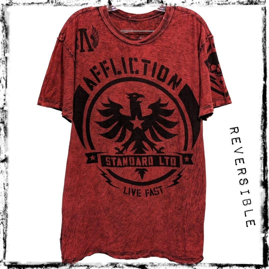 Affliction Reversible AFFLICTION Standard Dry Goods Eagle T-shirt Men L Size US L / EU 52-54 / 3 - 3 Thumbnail