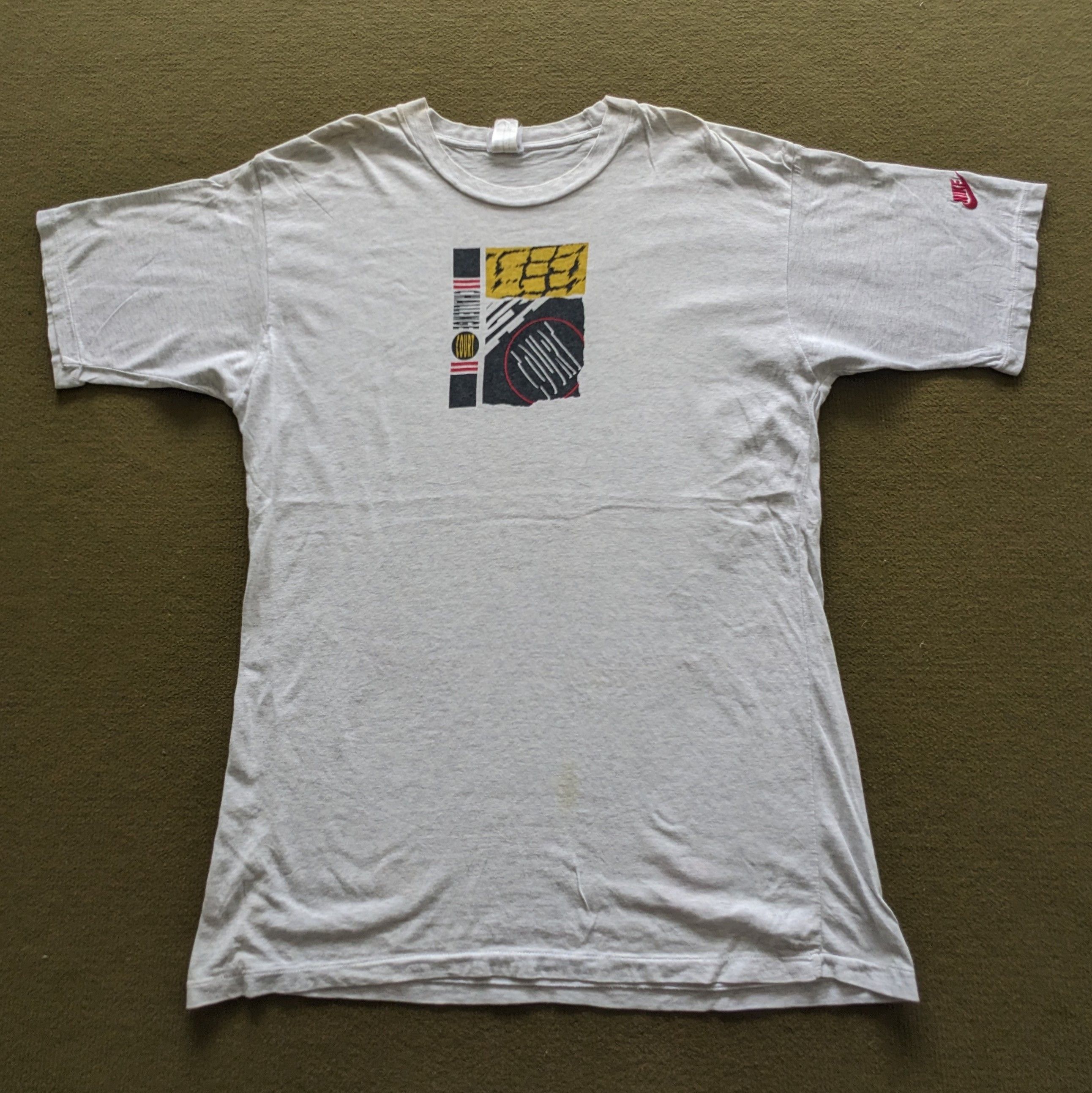 Nike Vintage NIKE Challenge Court Sport T-shirt Size US L / EU 52-54 / 3 - 3 Thumbnail