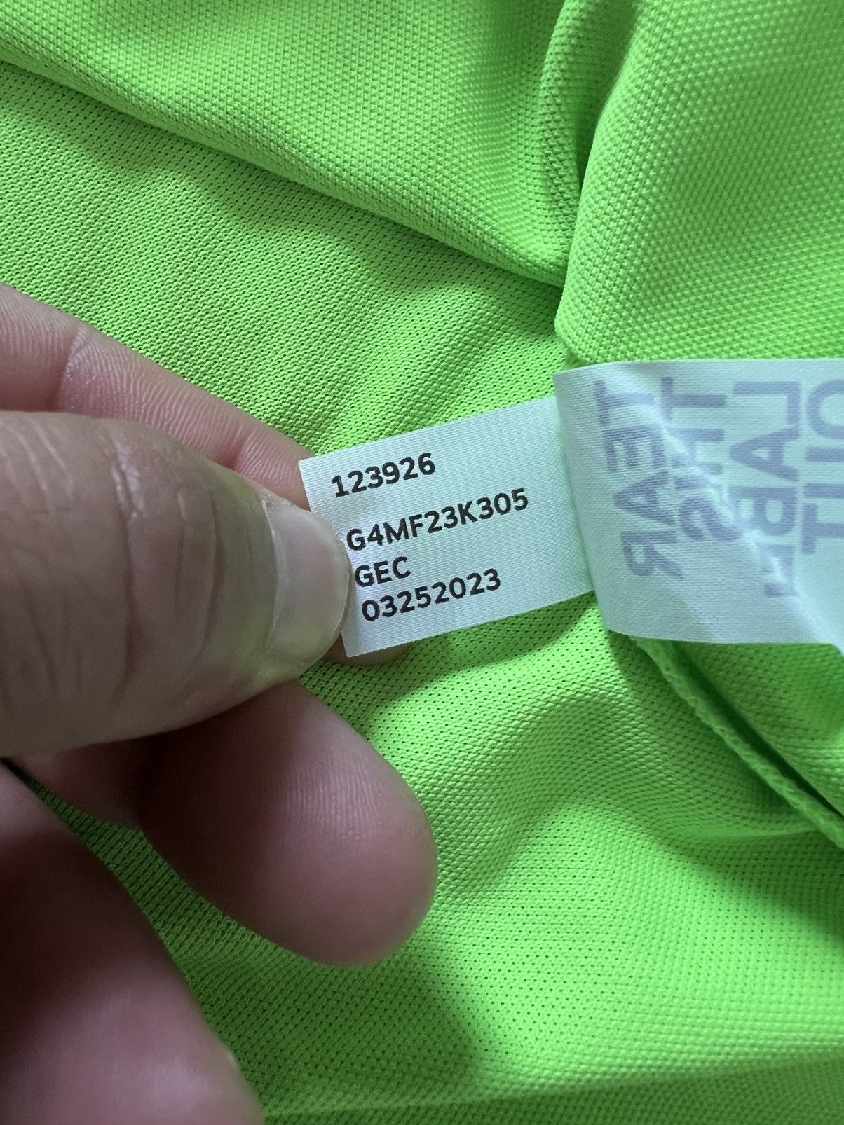 G/FORE G/Fore Embossed Logo Banded Tech Pique Polo Shirt Neon Gecko Size US L / EU 52-54 / 3 - 8 Thumbnail
