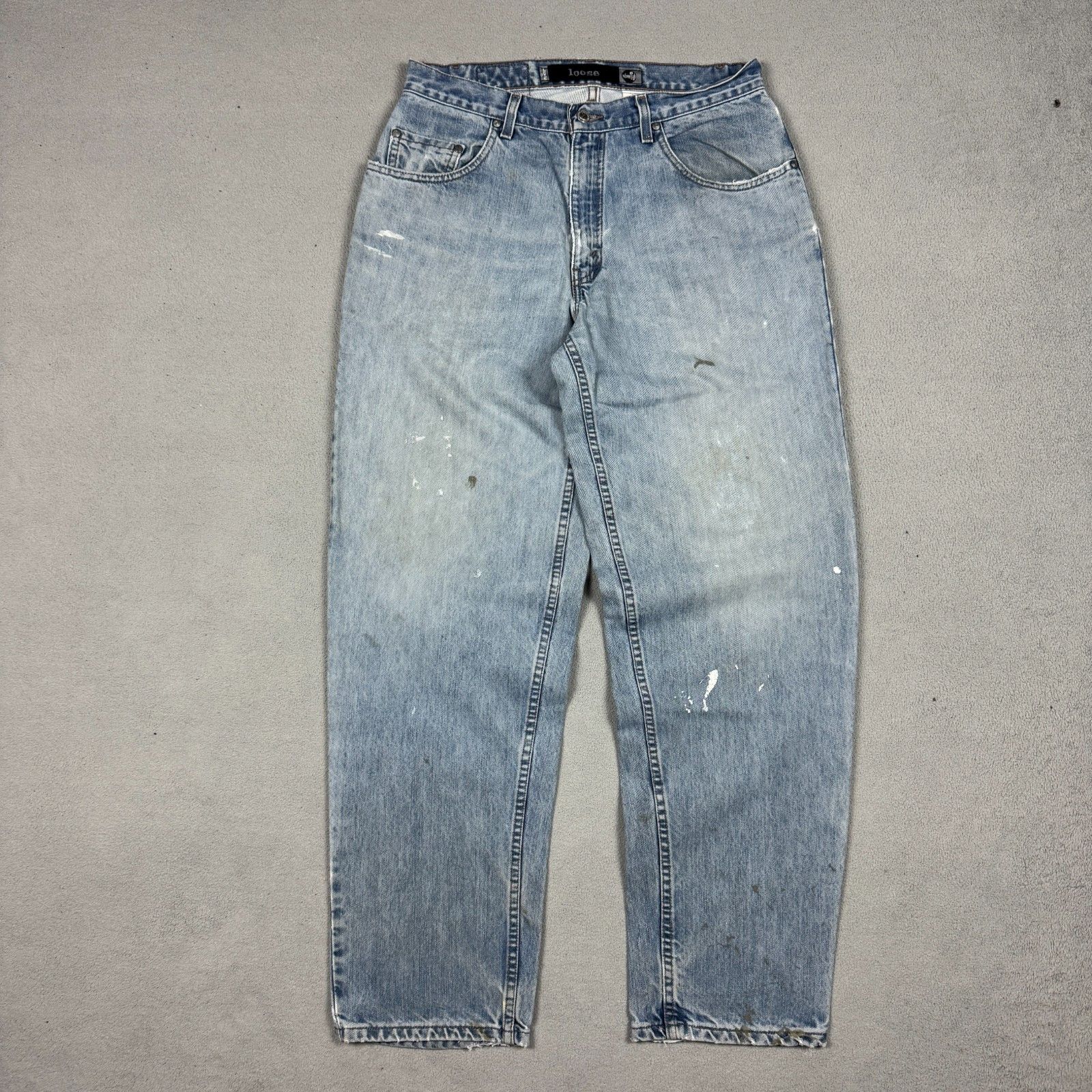 Levi's Vintage Clothing VTG Levi's SilverTab Jeans W33 L34 Paint Splatter Baggy Size US 33 - 11 Thumbnail