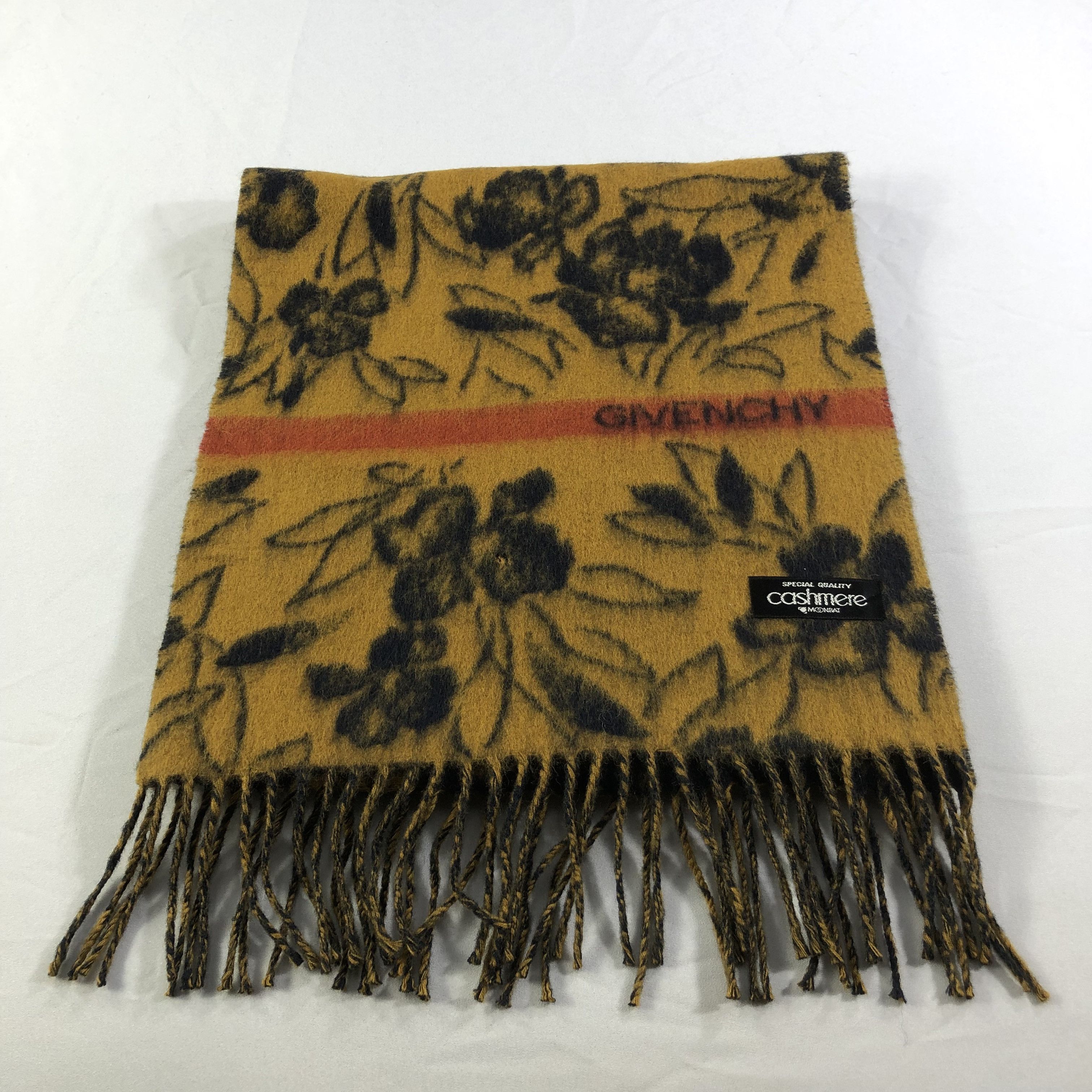 Givenchy Givenchy Cashmere Scarf Muffler Neckwear V1438 Size ONE SIZE - 2 Thumbnail