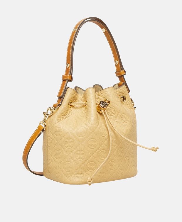 Tory Burch T Monogram Pebble Handbag & Pouch Size ONE SIZE - 1 Thumbnail